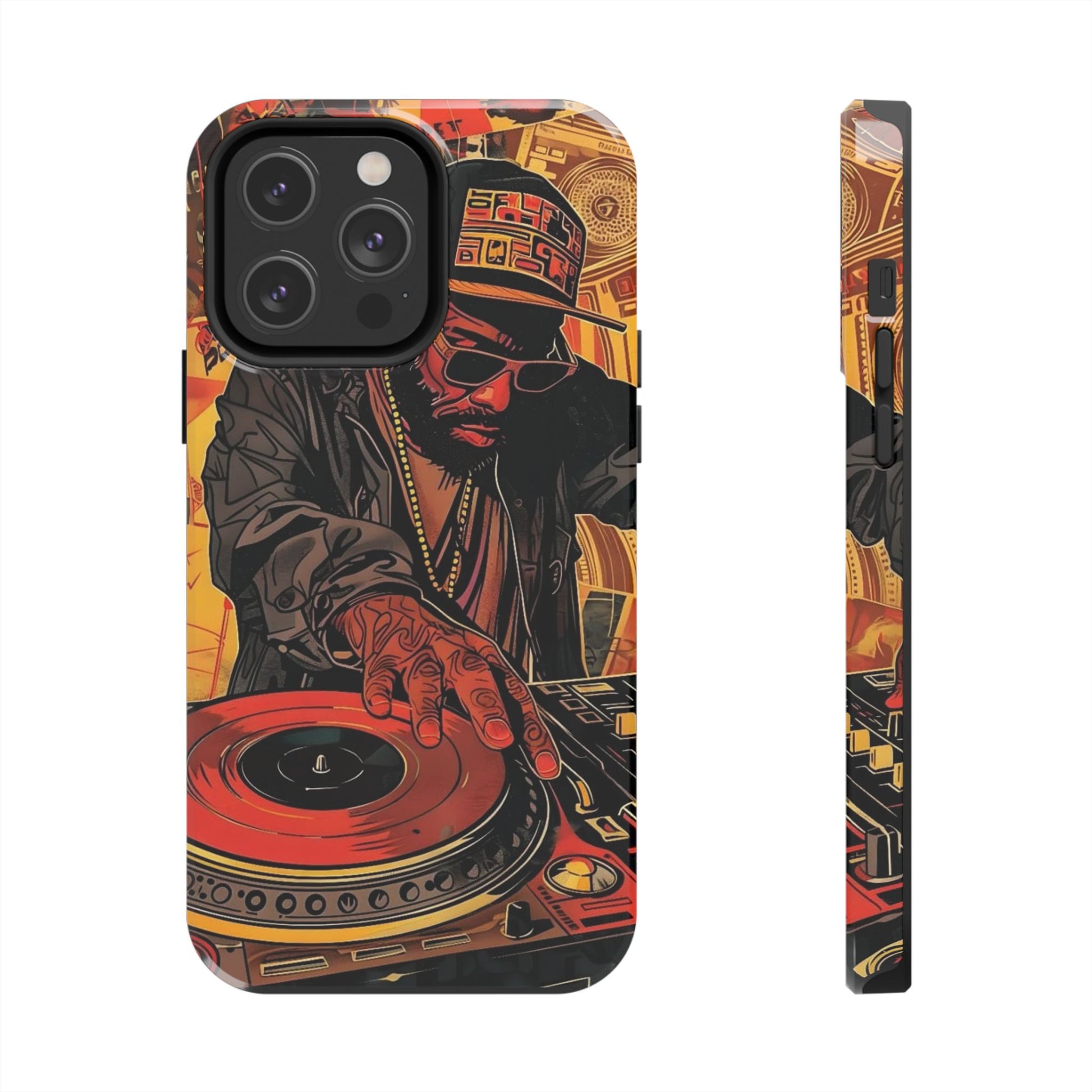 DJ on Turntables Hip Hop Phone Cases for Iphones & Samsung Phones