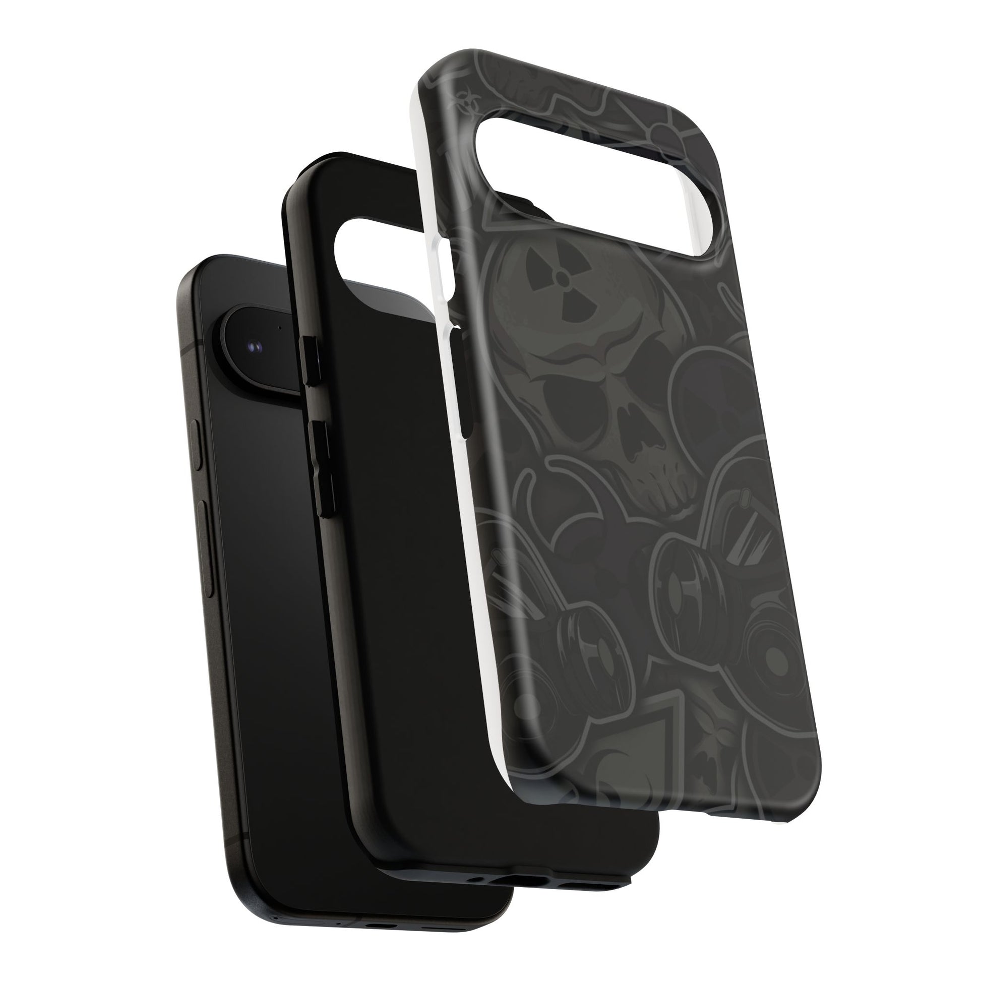 Tough Cases Phone Case, Edgy Skull Design Phone Cover, Gothic Cell Phone Shell