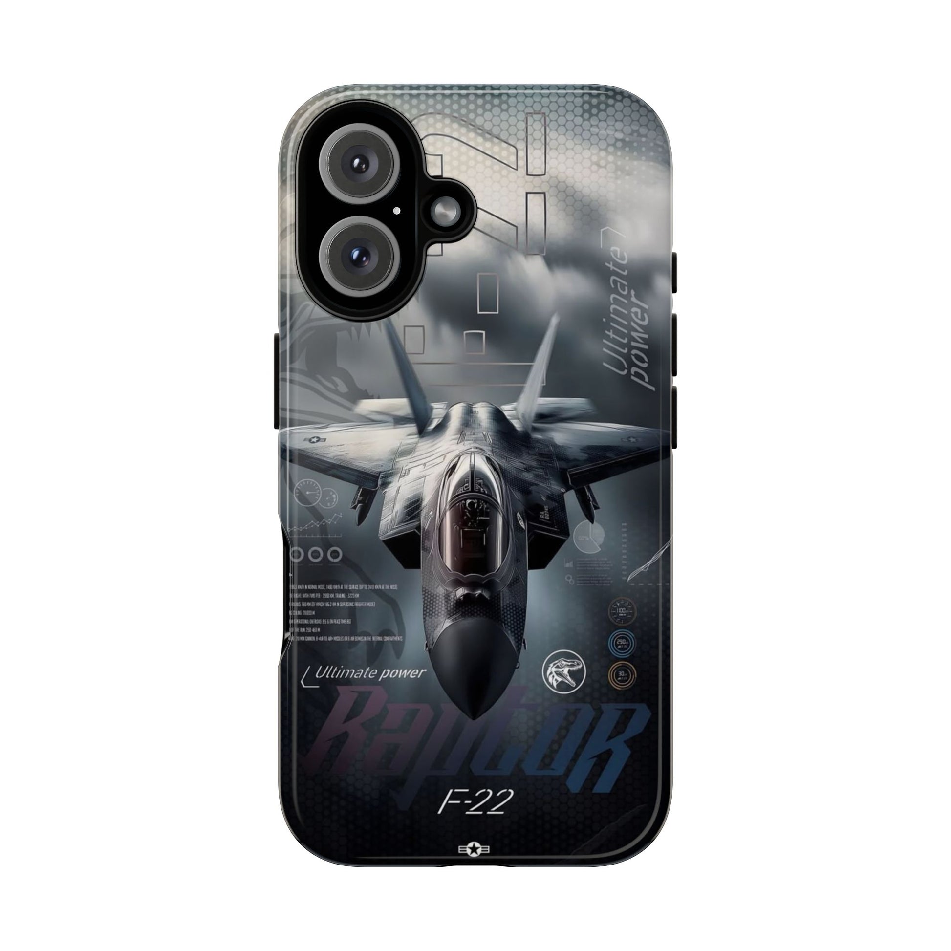 F-22 Raptor Fighter Jet Tough Cases for iPhones, Samsung, and Pixel