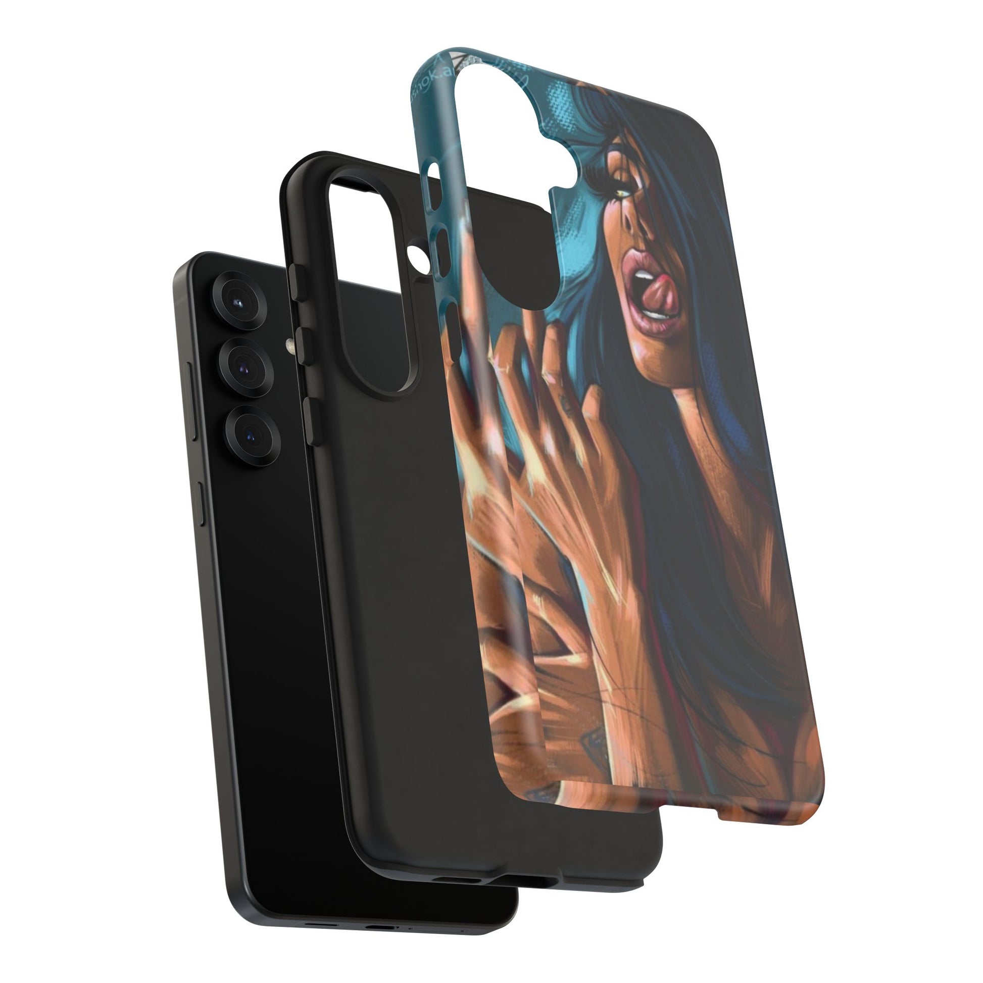Tough Girl Theme Urban Design Cases for iPhones, Samsung, and Pixel