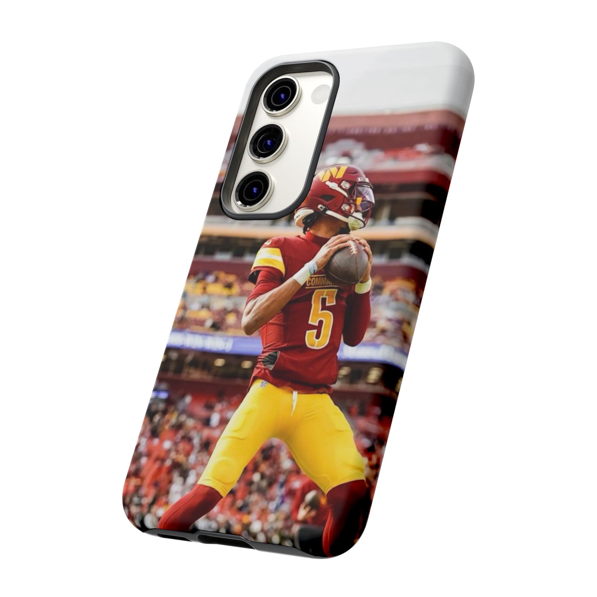Jayden Daniels Washington Football Tough Cases for iPhones, Samsung, and Pixel