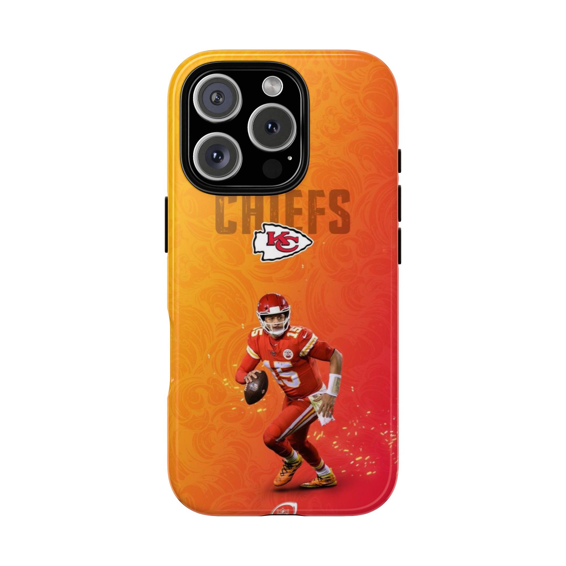 Kansas City Chiefs Patrick Mahomes Football Tough Cases for iPhones, Samsung, and Pixel