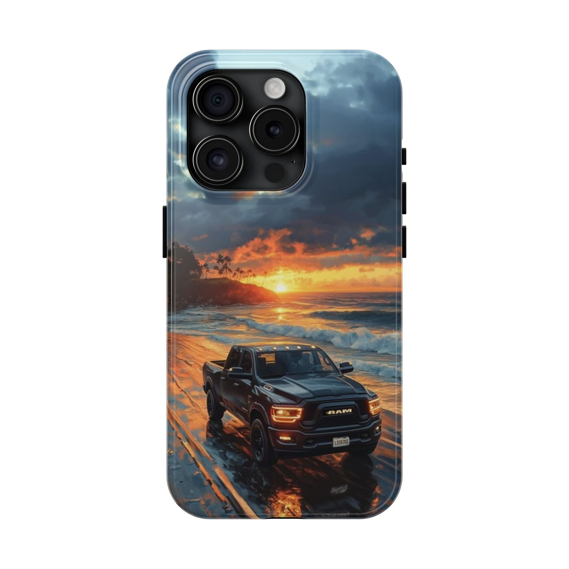 Dodge Ram Beach Phone Cases for Iphones & Samsung Phones Durable