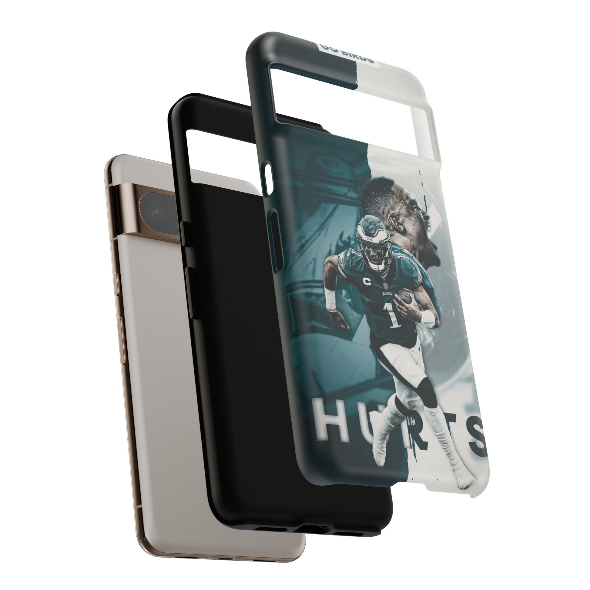 Jalen Hurts Eagles Football Tough Cases for iPhones, Samsung, and Pixel