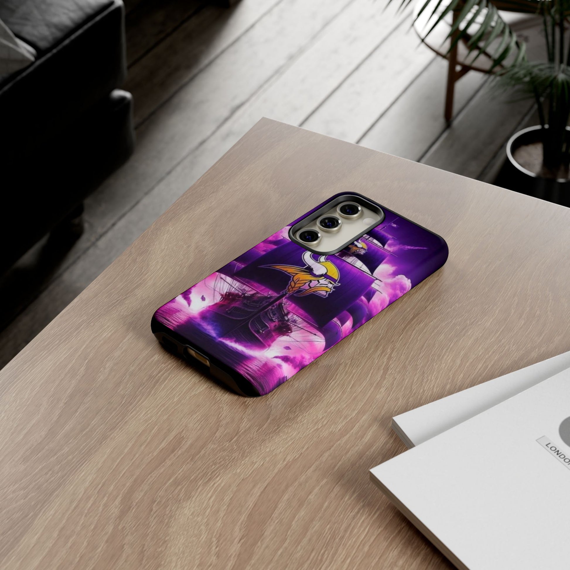 Minnesota Vikings Ship Football Phone Case, Tough Cases for iPhones, Samsung, and Pixel