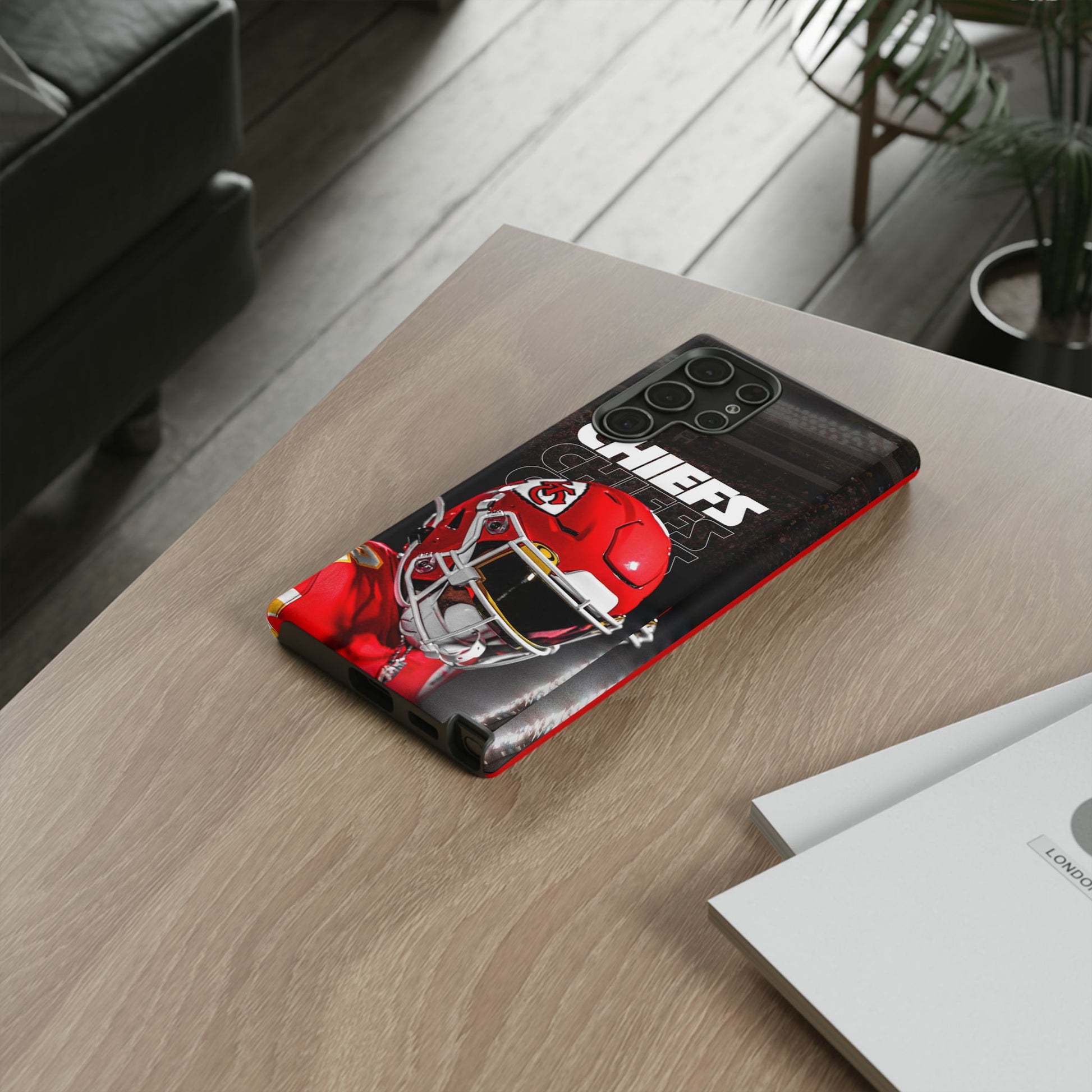 Kansas City Chiefs Football Helmet Logo Tough Cases for iPhones, Samsung, and Pixel