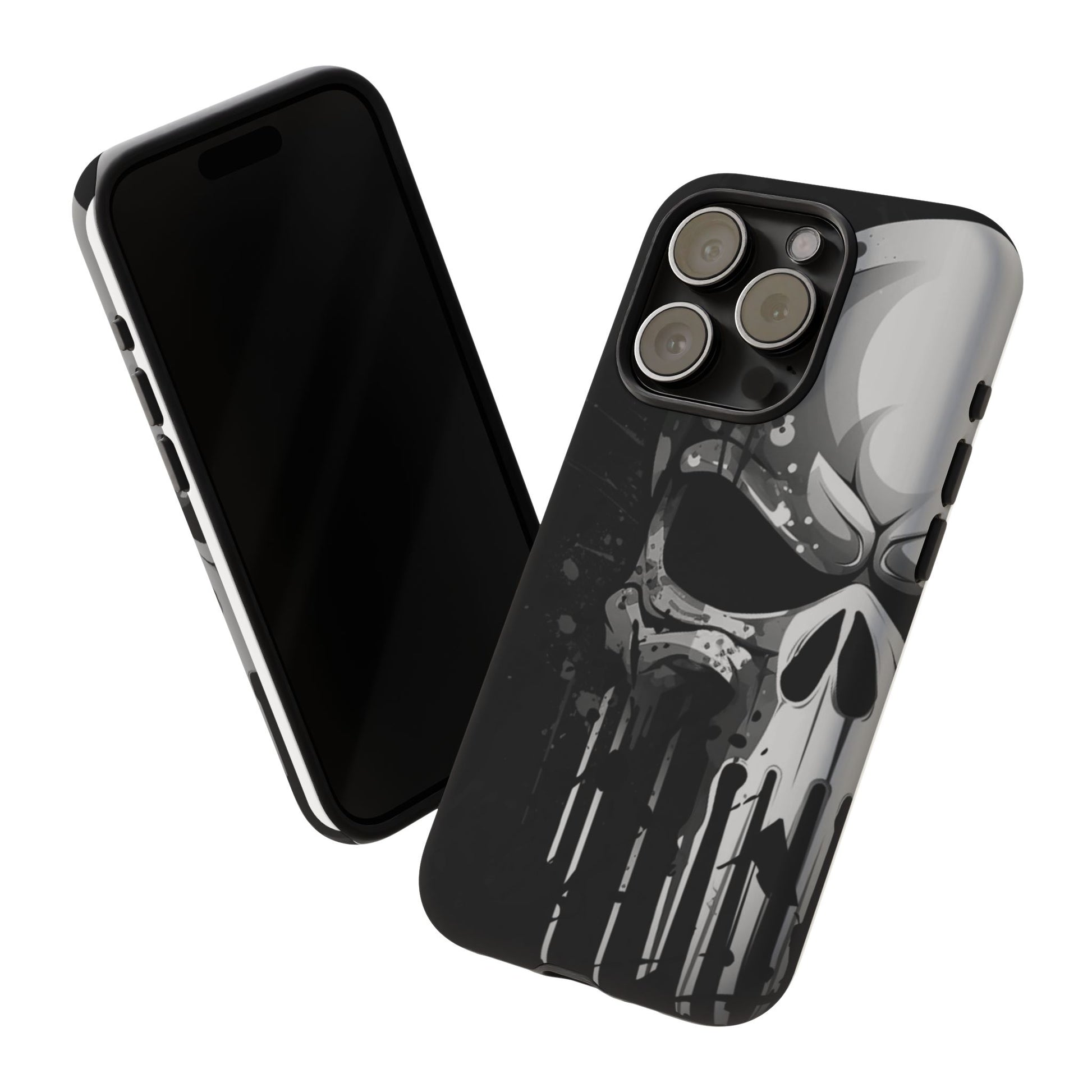 Punisher Skull Tough Cases for iPhones, Samsung, and Pixel