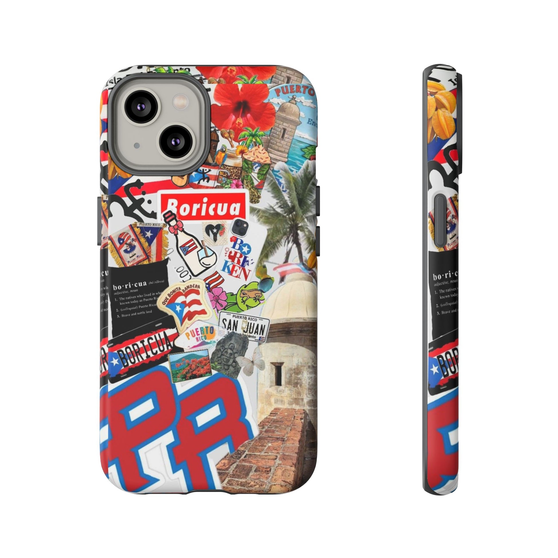 Puerto Rico Boricua Art Tough Cases for iPhones, Samsung, and Pixel