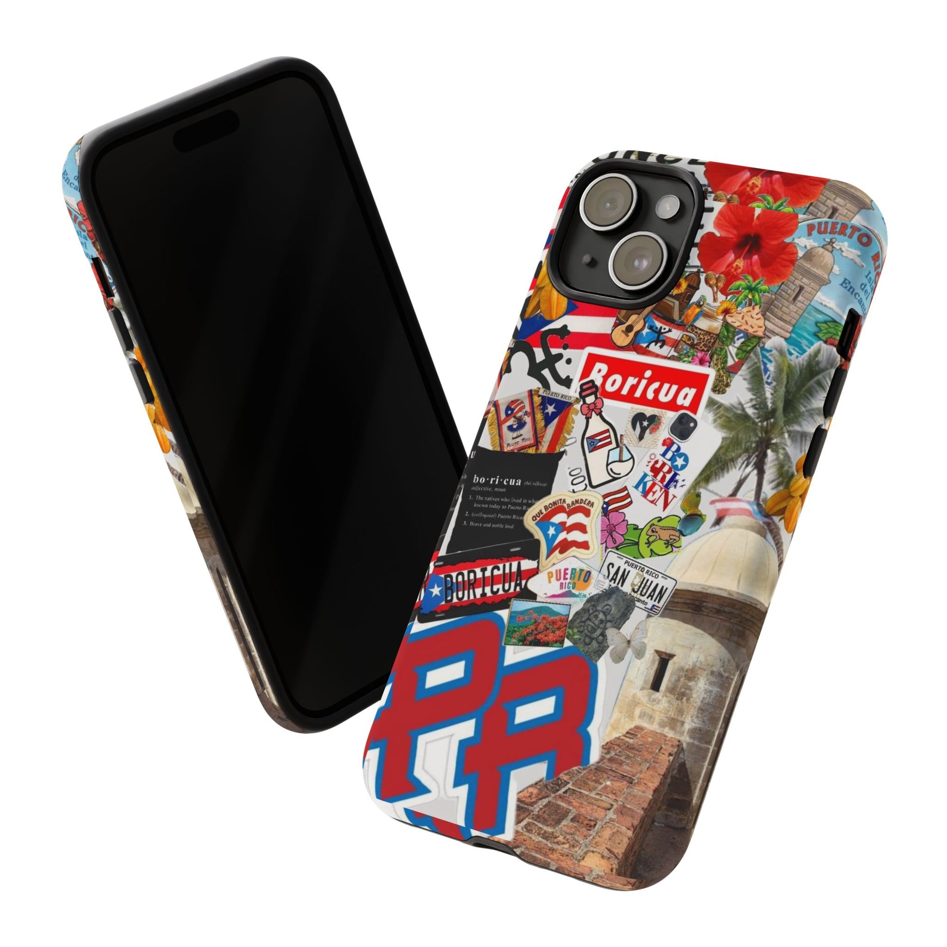 Puerto Rico Boricua Art Tough Cases for iPhones, Samsung, and Pixel