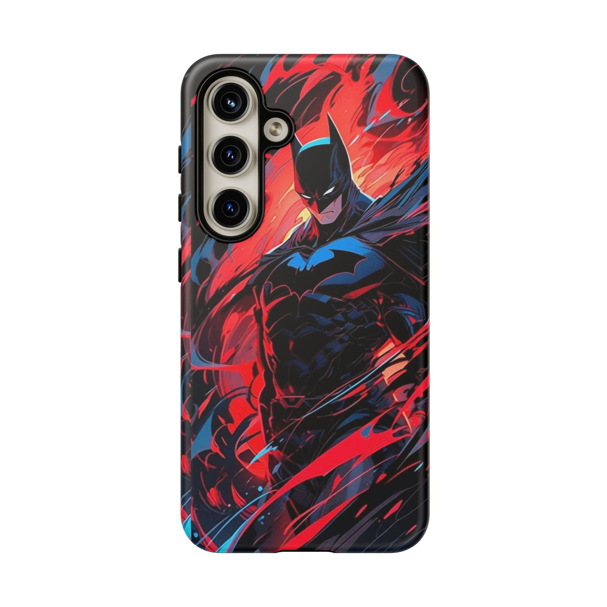 The Dark Knight Batman Art Tough Cases for iPhones, Samsung, and Pixel