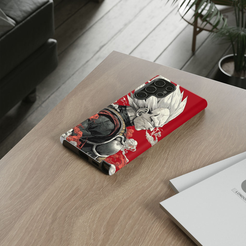Dragon Ball Z Vegeta Anime Tough Cases for iPhones, Samsung, and Pixel