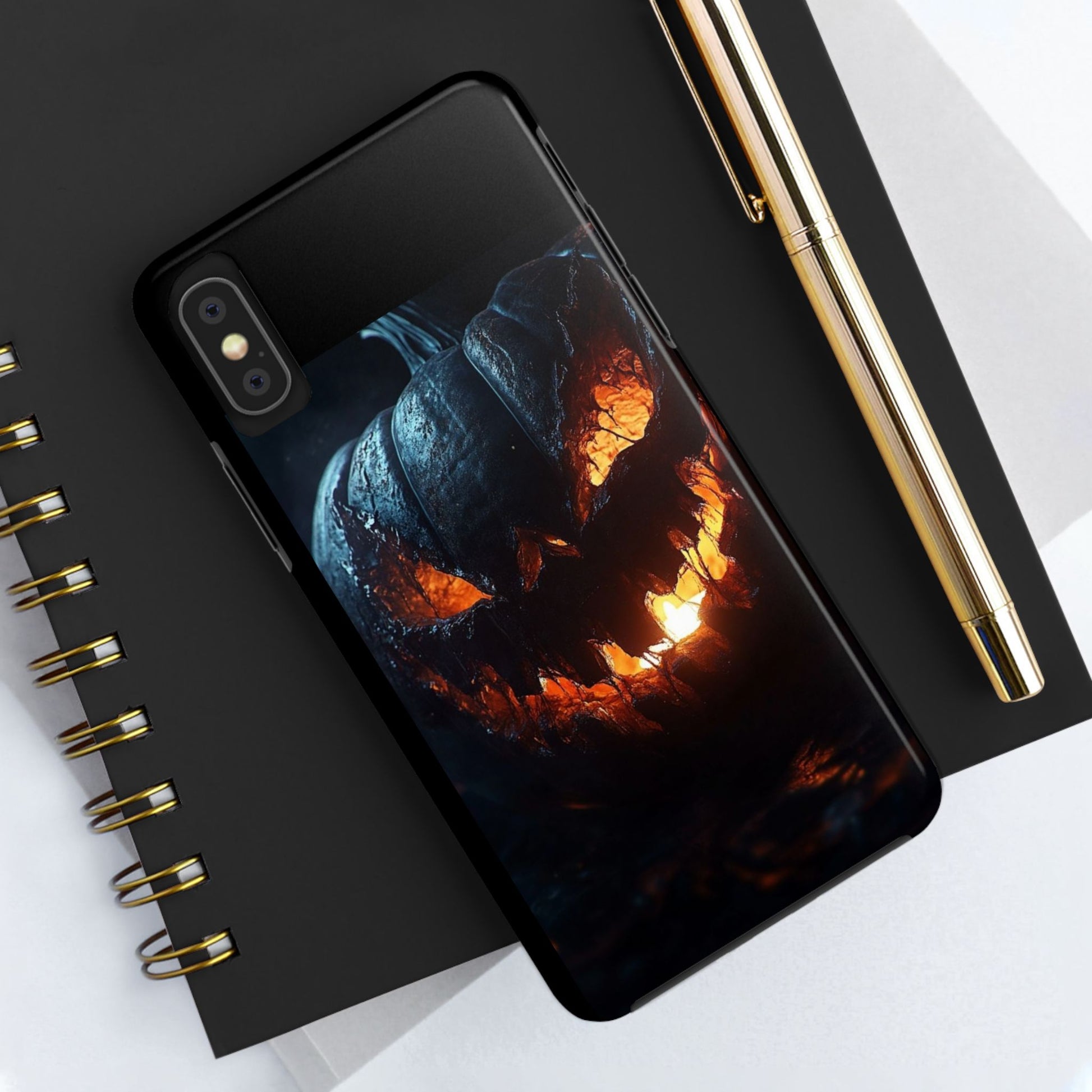 Scary Pumpkin Halloween Theme Phone Cases for iPhones & Samsung Phones