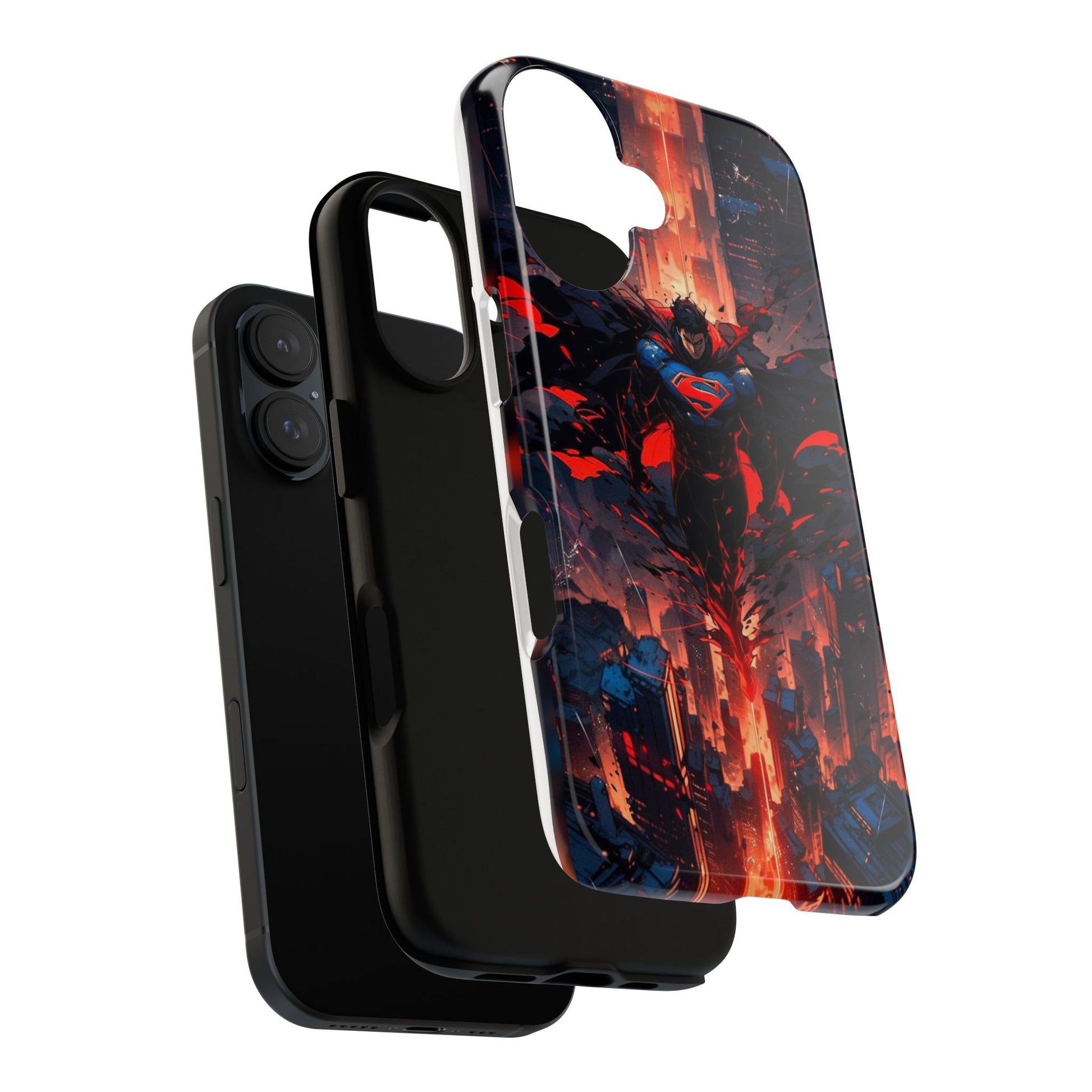 Anime Superman Tough Cases for iPhones, Samsung, and Pixel