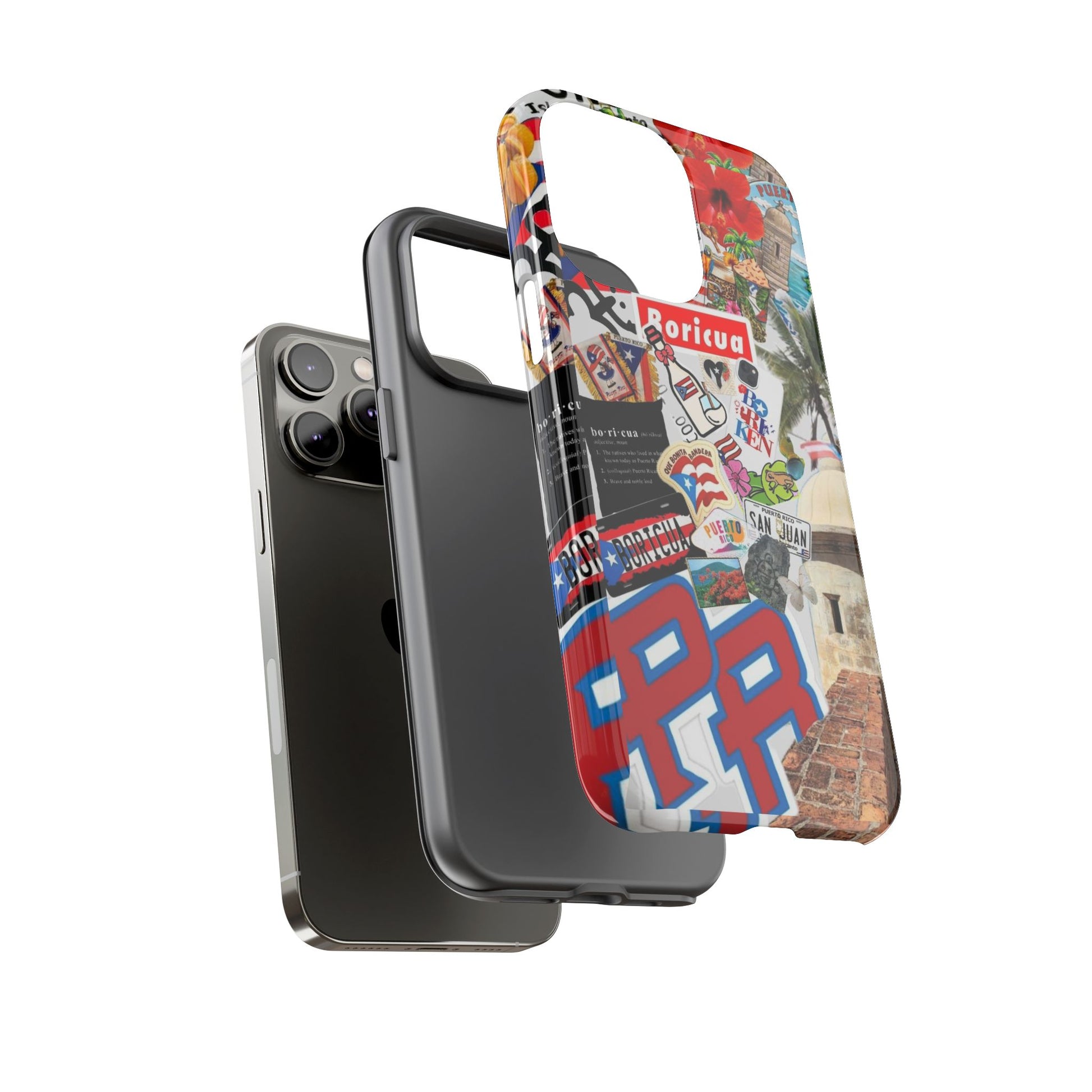 Puerto Rico Boricua Art Tough Cases for iPhones, Samsung, and Pixel