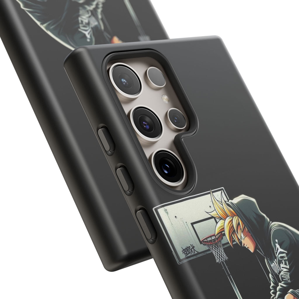 Son Goku Basketball Tough Cases for iPhones, Samsung, and Pixel