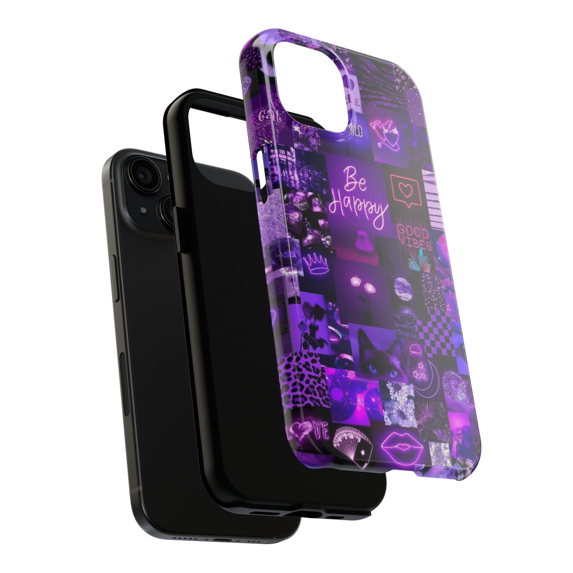 Be Happy Themed Tough Phone Cases for Iphones & Samsung Phones