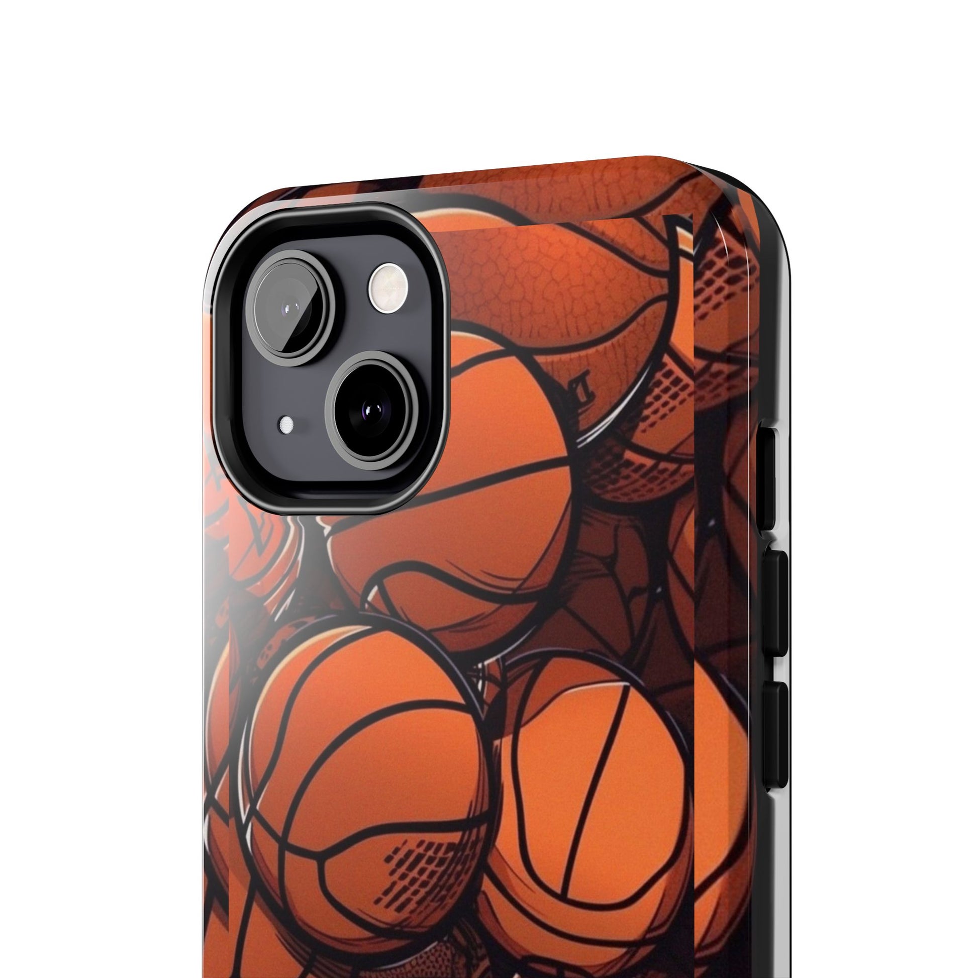 Basketball Pattern Design Tough Phone Cases for Iphones & Samsung Durable