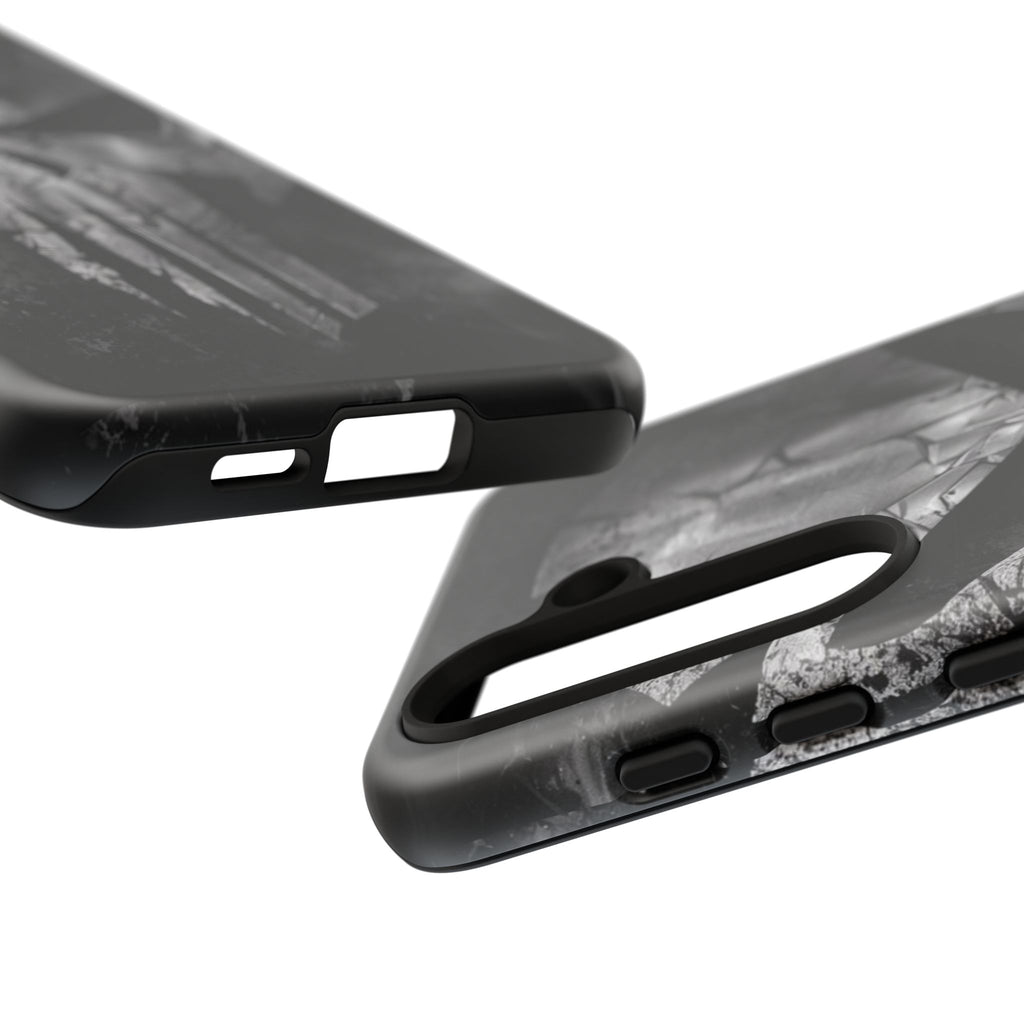 The Punisher Logo Art Tough Cases for iPhones, Samsung, and Pixel