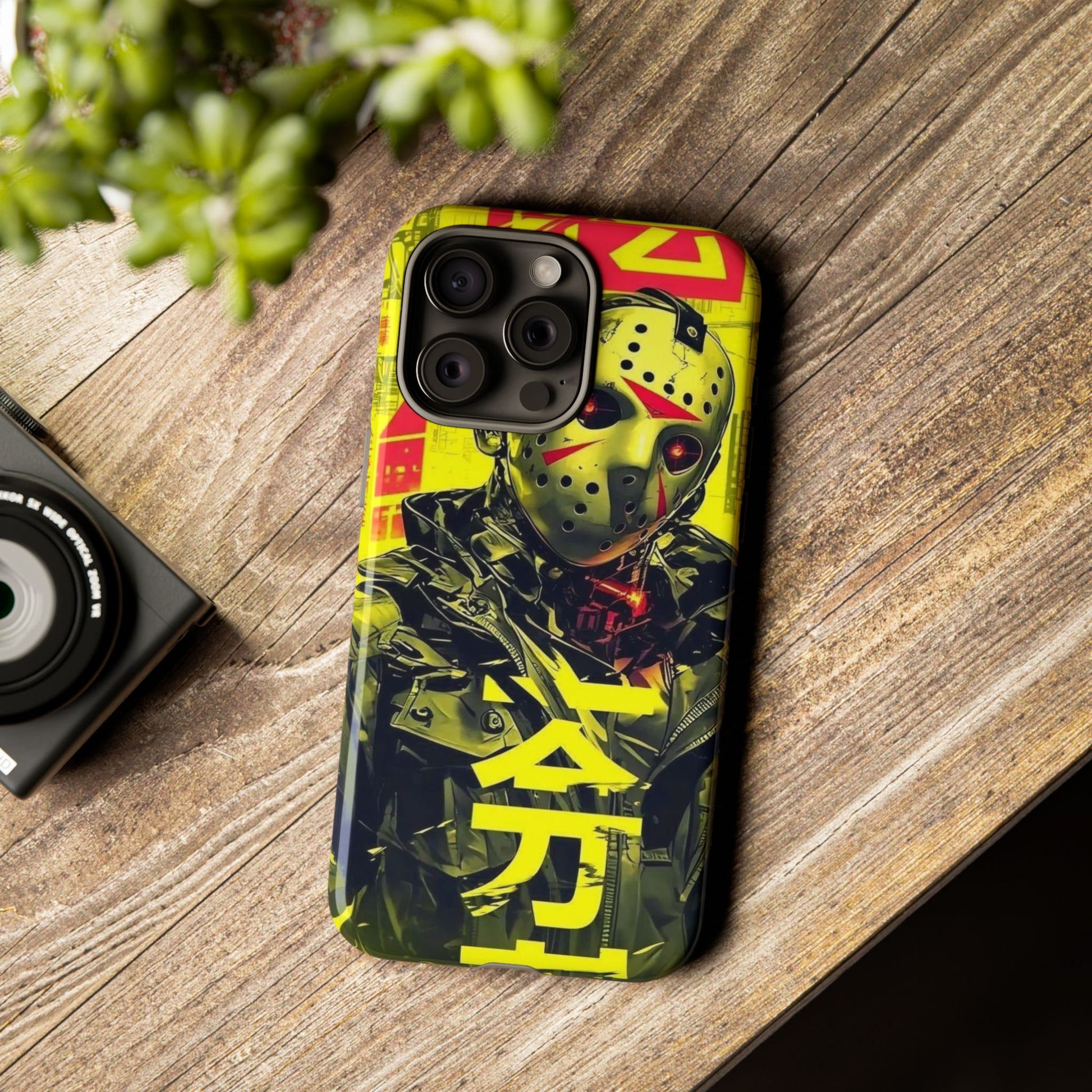 Cyberpunk X Jason Voorhees Tough Cases for iPhones, Samsung, and Pixel