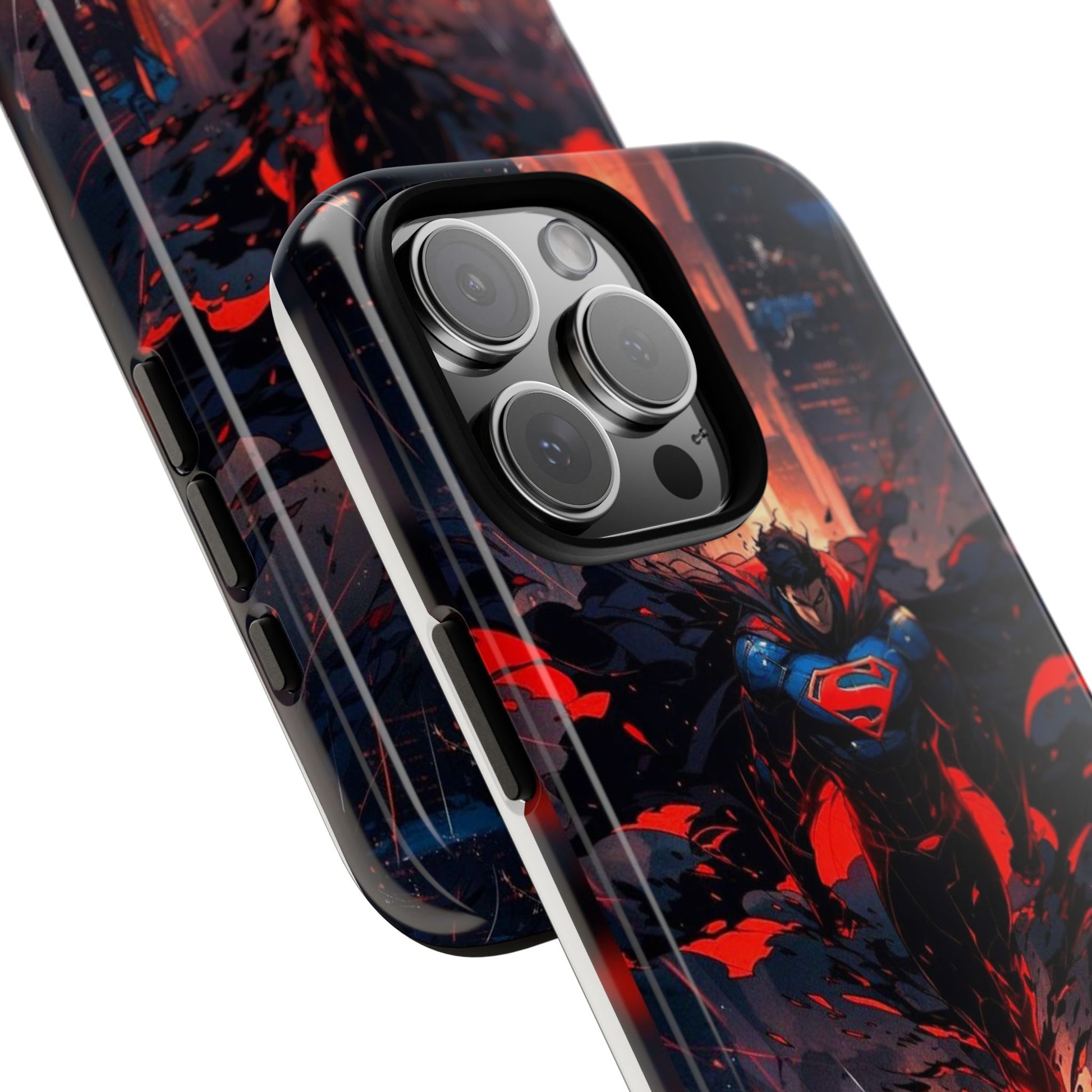 Anime Superman Tough Cases for iPhones, Samsung, and Pixel