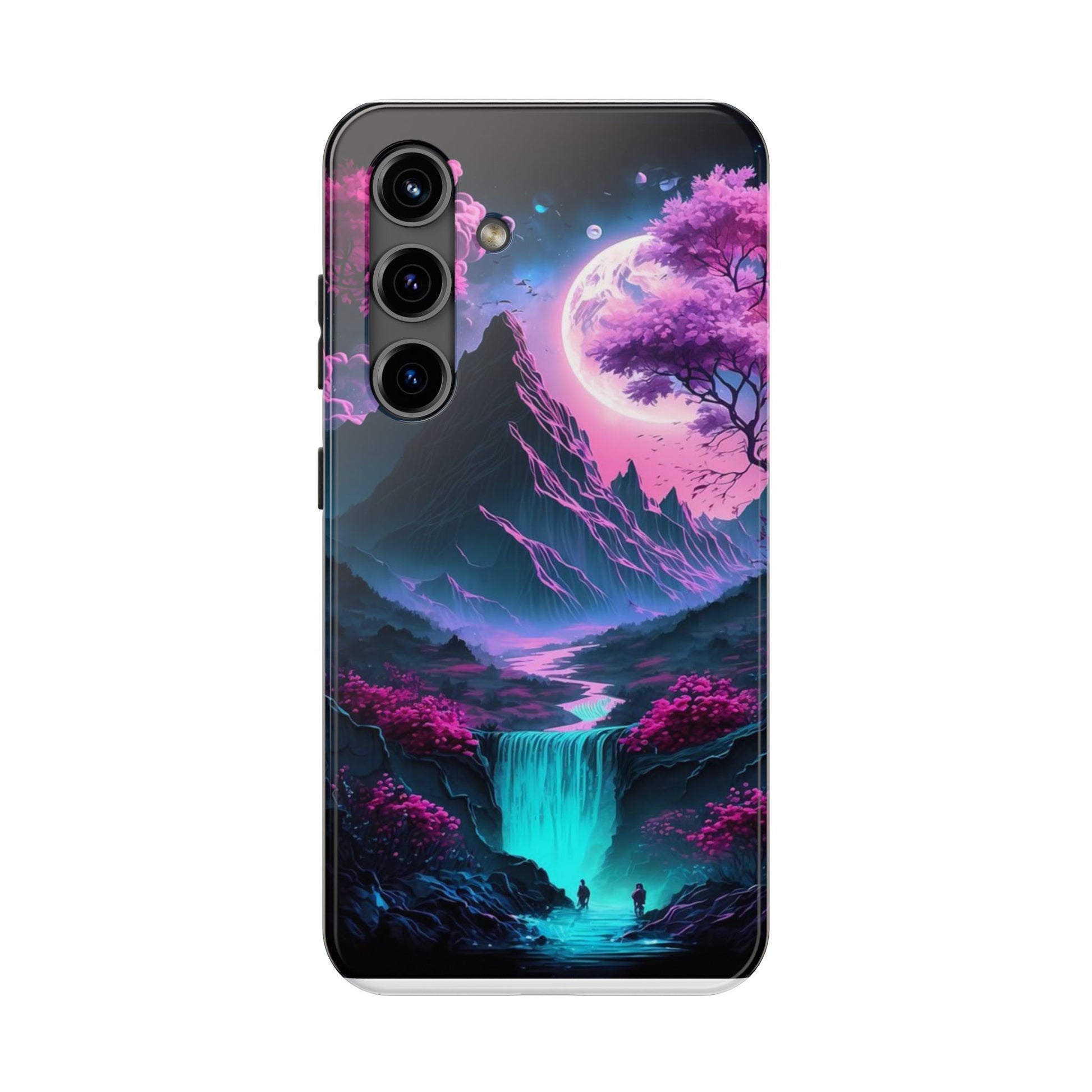 Cherry Blossoms in Japan Themed Tough Phone Cases for Iphones & Samsung Phones