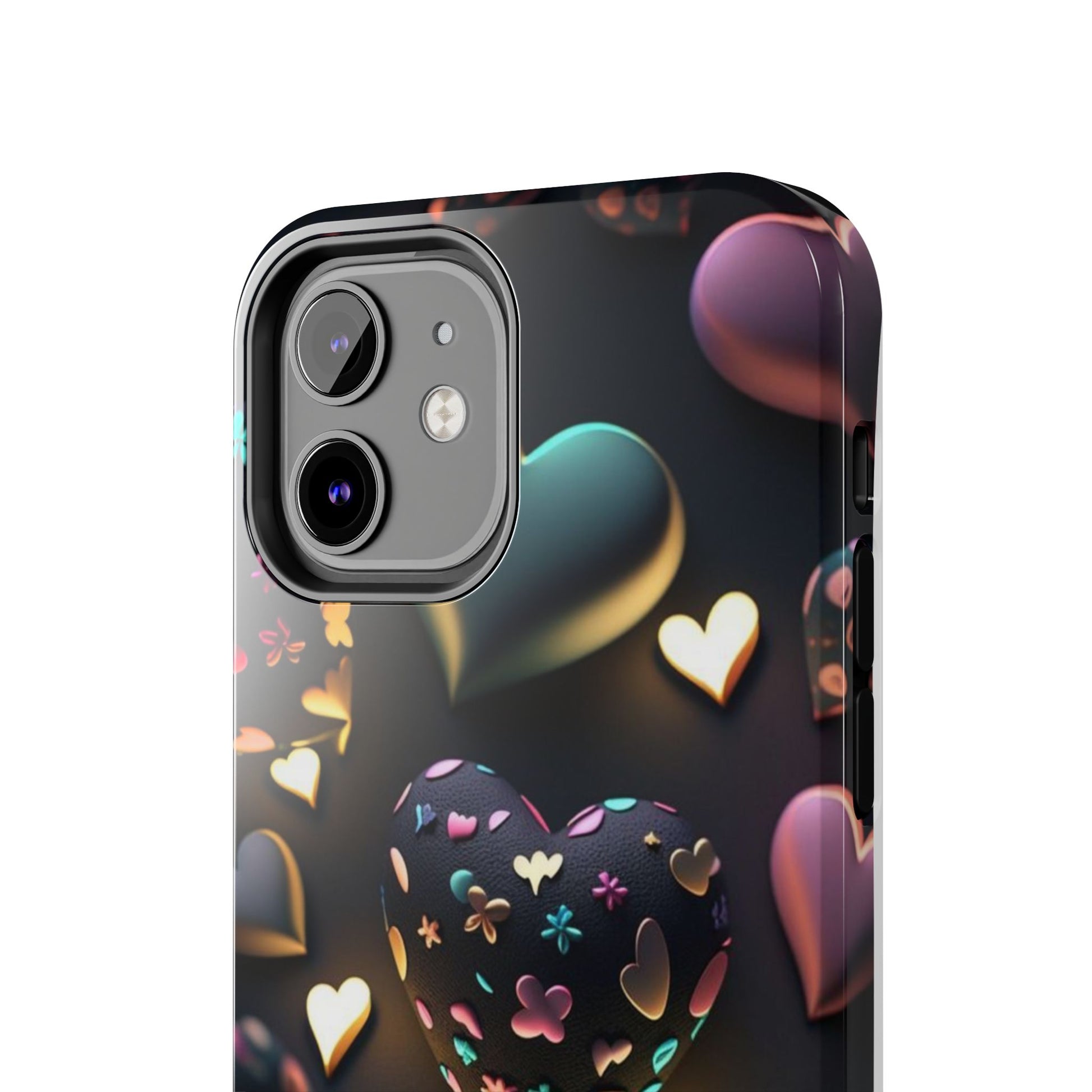 Floating Hearts Themed Tough Phone Cases for Iphones & Samsung Phones