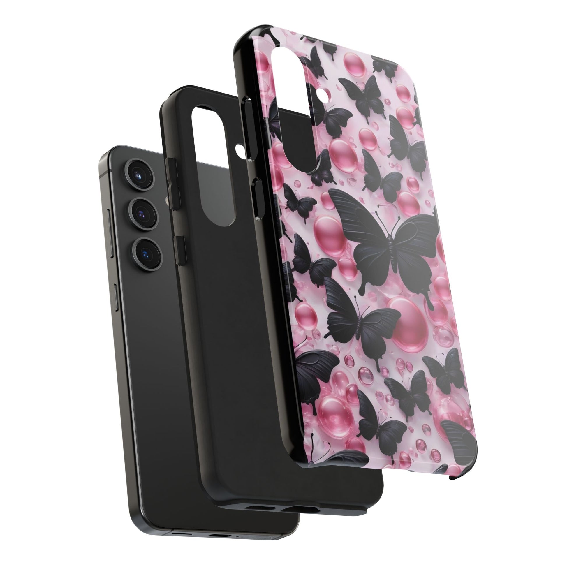 Pearls and Butterflies Theme Phone Cases for iPhones & Samsung Phones