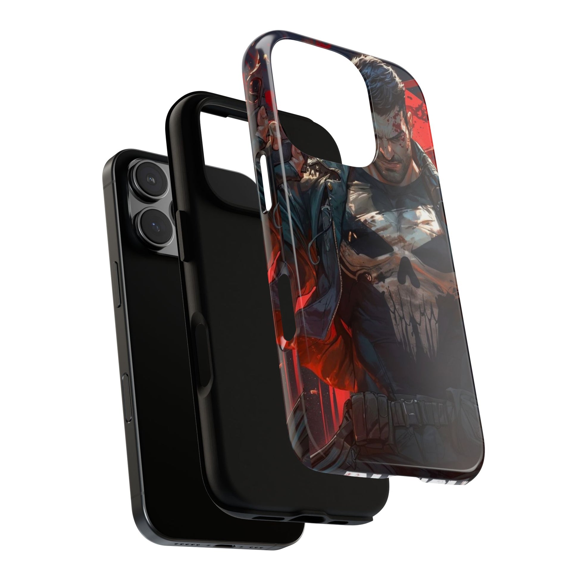 Punisher Tough Cases for iPhones, Samsung, and Pixel