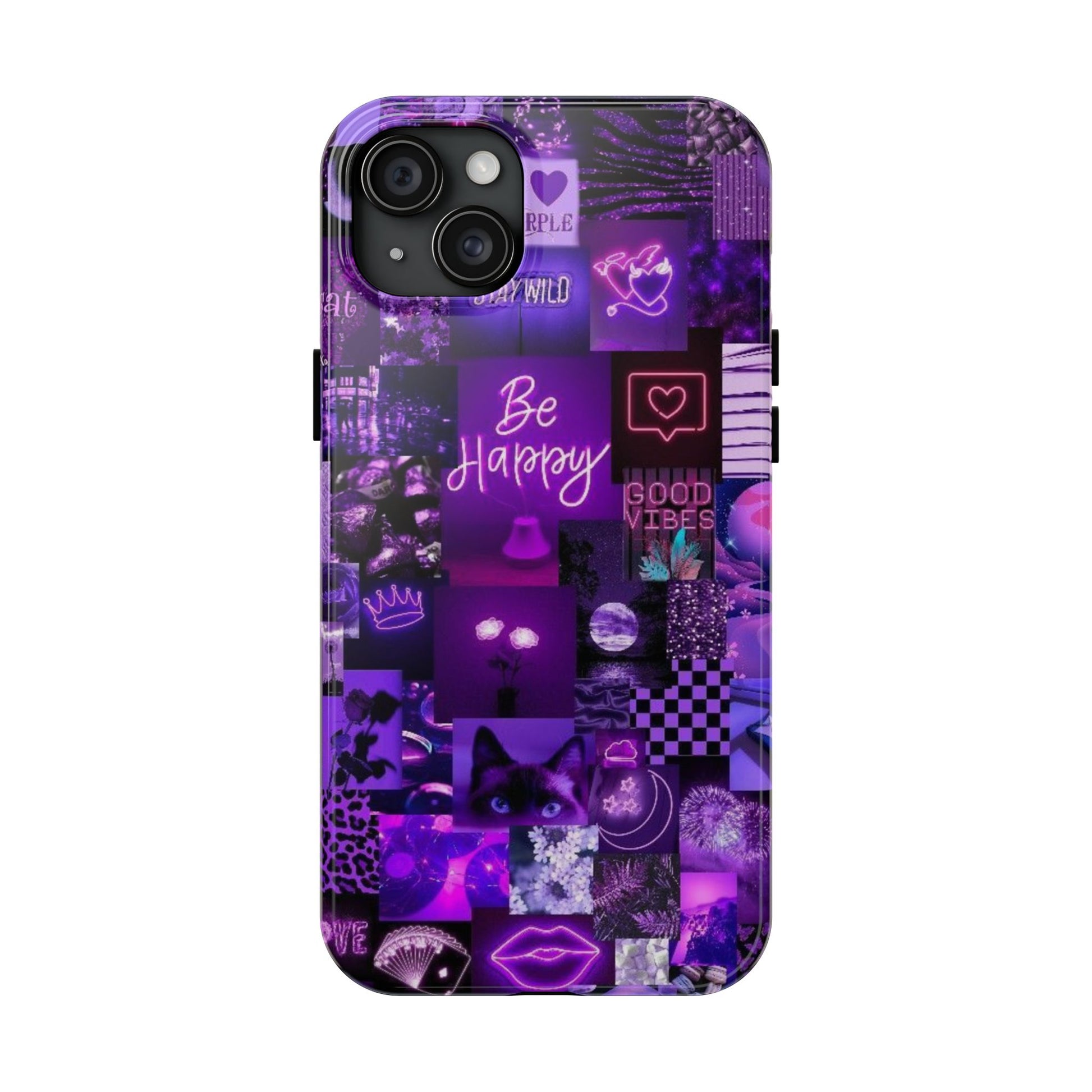 Be Happy Themed Tough Phone Cases for Iphones & Samsung Phones