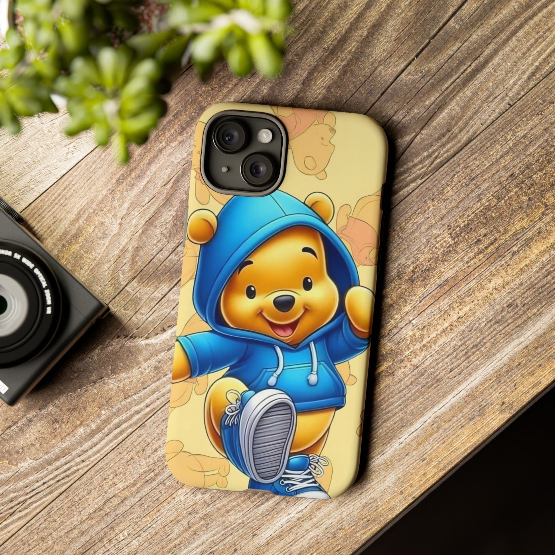 Cute Pooh Bear Phone Case, Tough Case