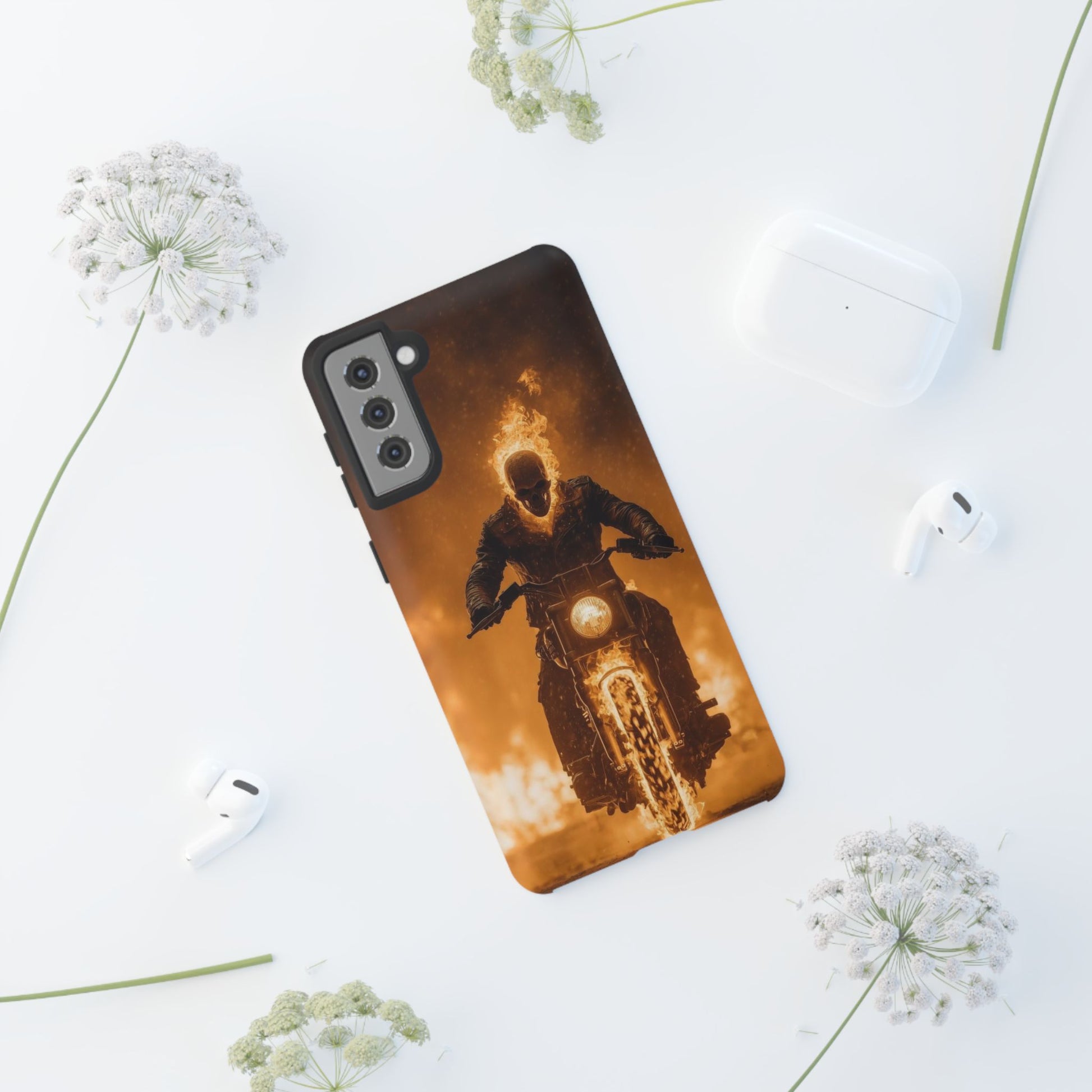 Marvel's Ghostrider Tough Cases for iPhones, Samsung, and Pixel