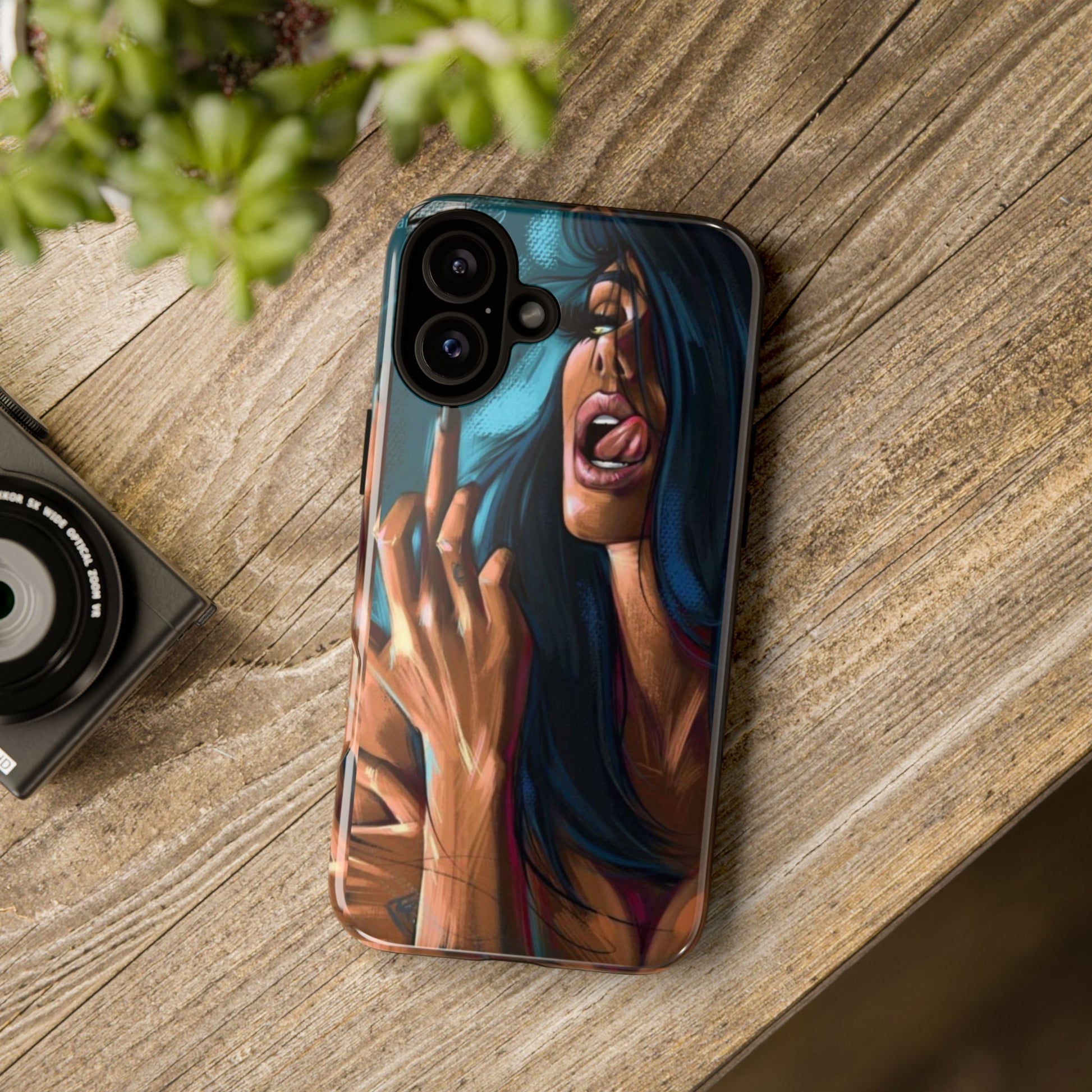 Tough Girl Theme Urban Design Cases for iPhones, Samsung, and Pixel