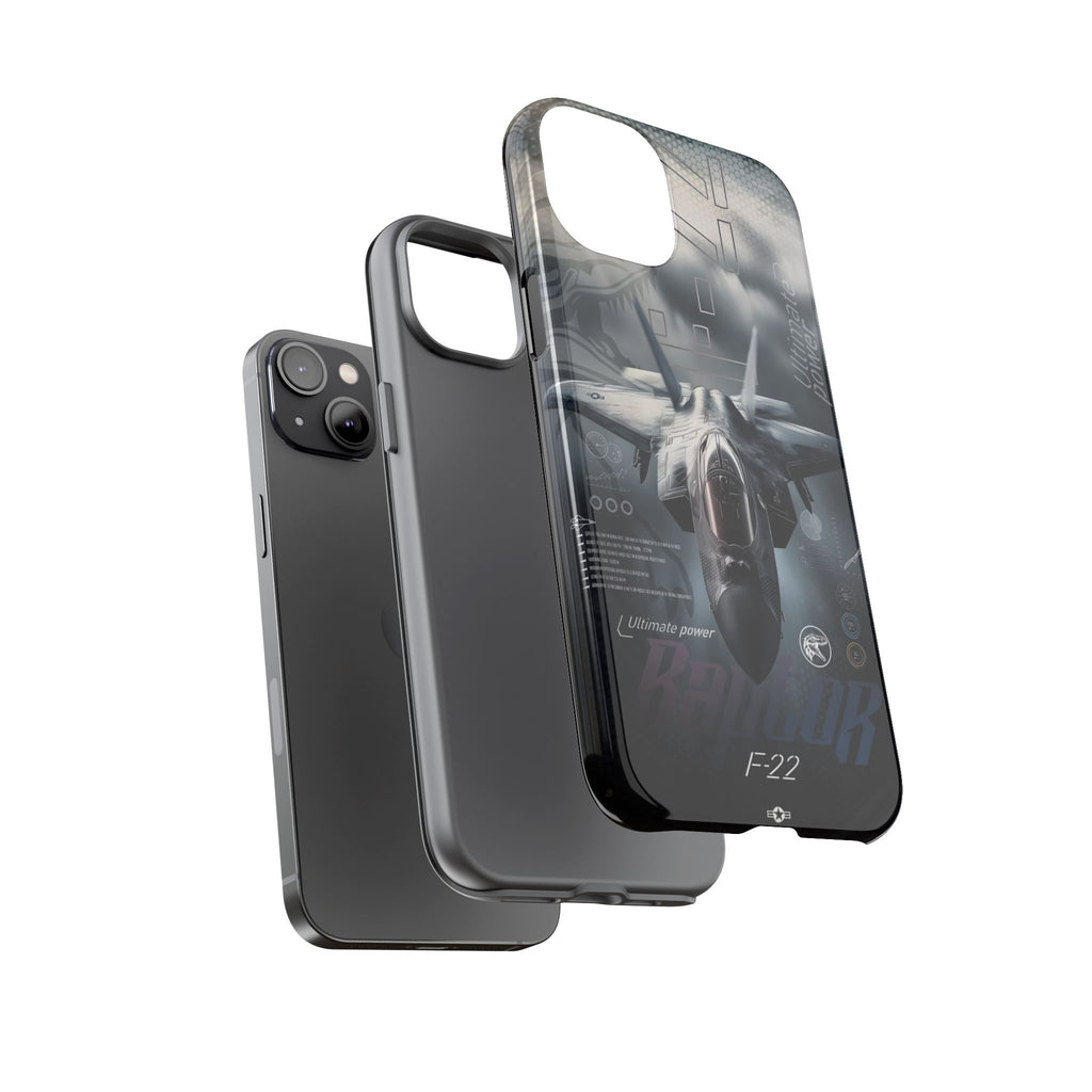 F-22 Raptor Fighter Jet Tough Cases for iPhones, Samsung, and Pixel