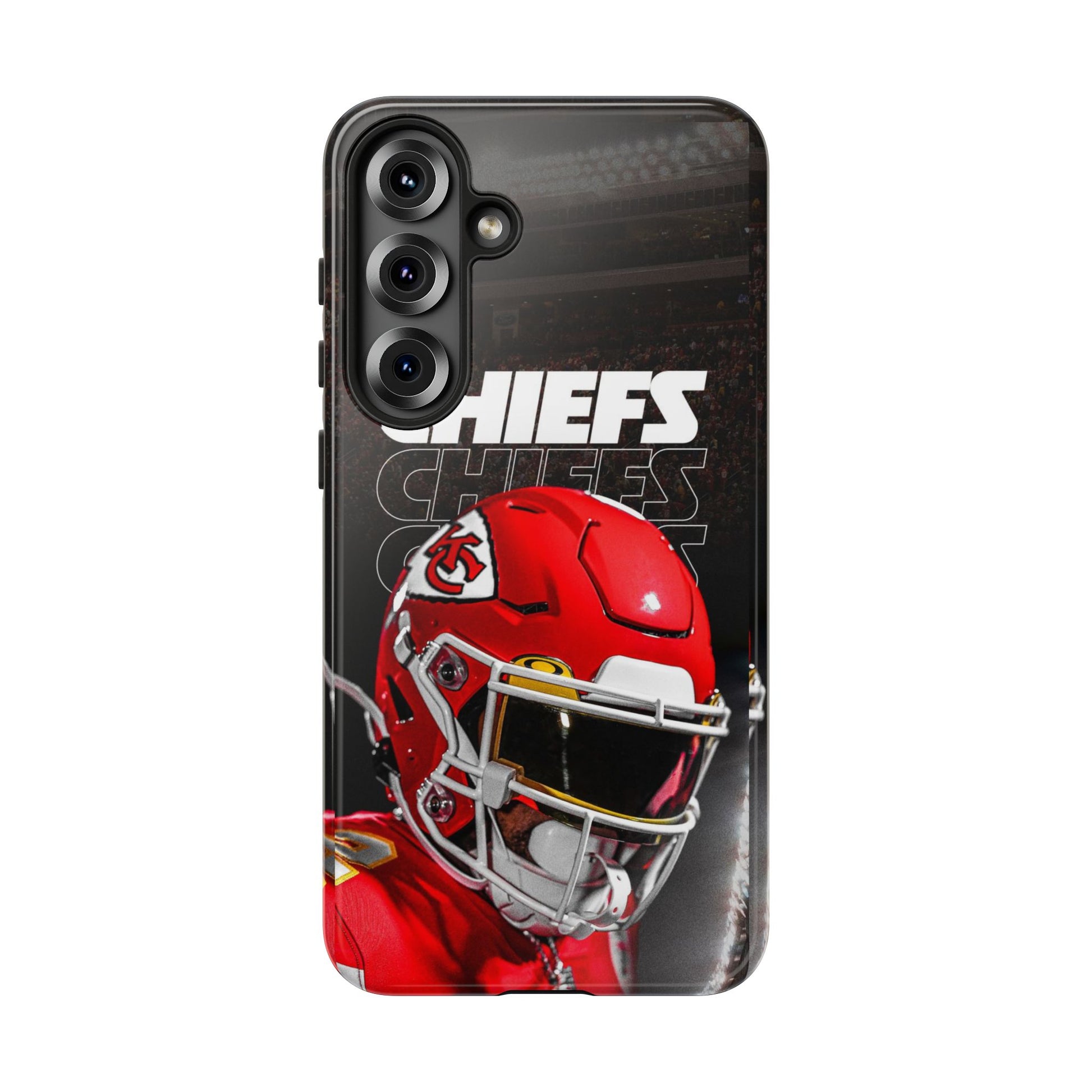 Kansas City Chiefs Football Helmet Logo Tough Cases for iPhones, Samsung, and Pixel