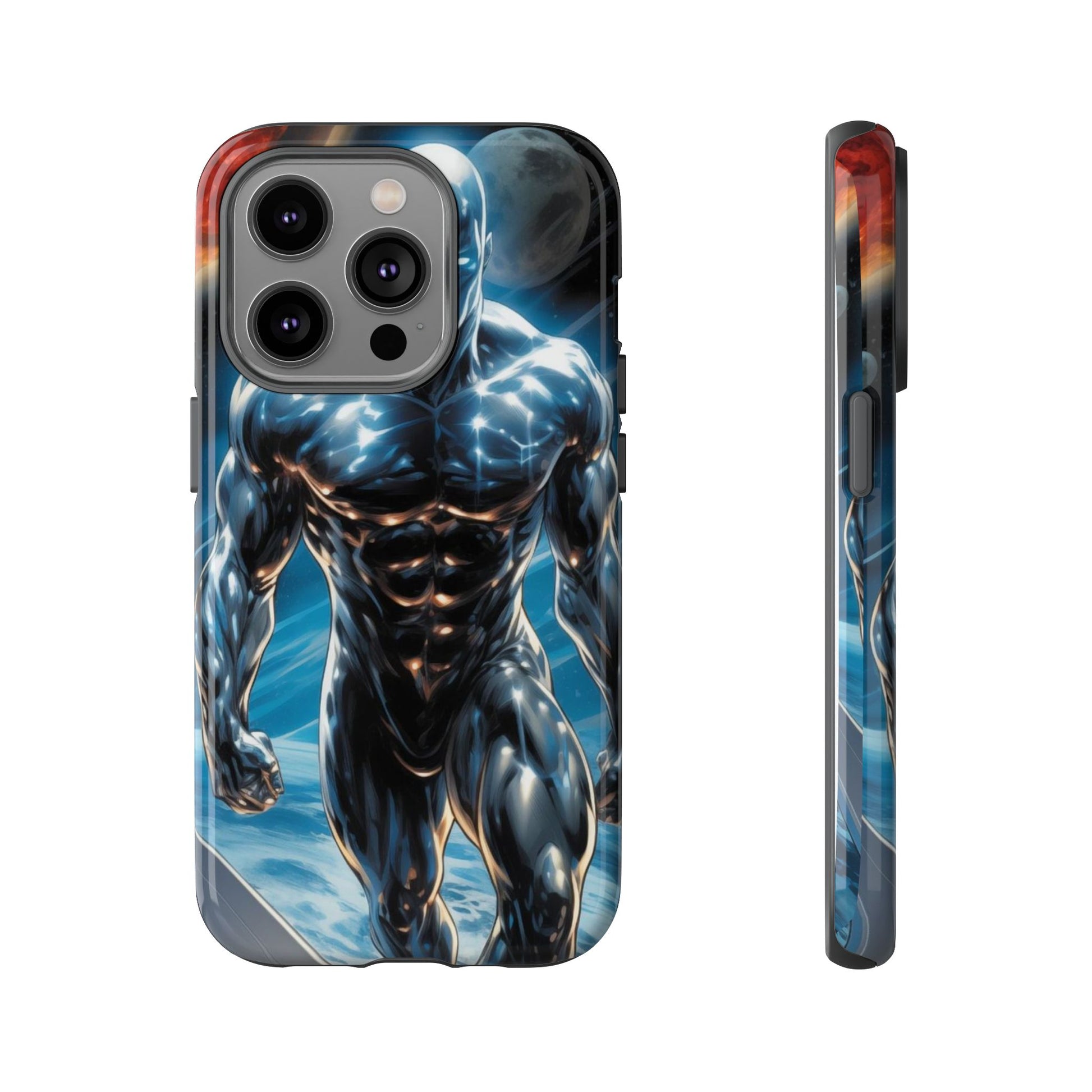 The Silver Surfer Comic Art Phone Case, Tough Cases for iPhones, Samsung, and Pixel