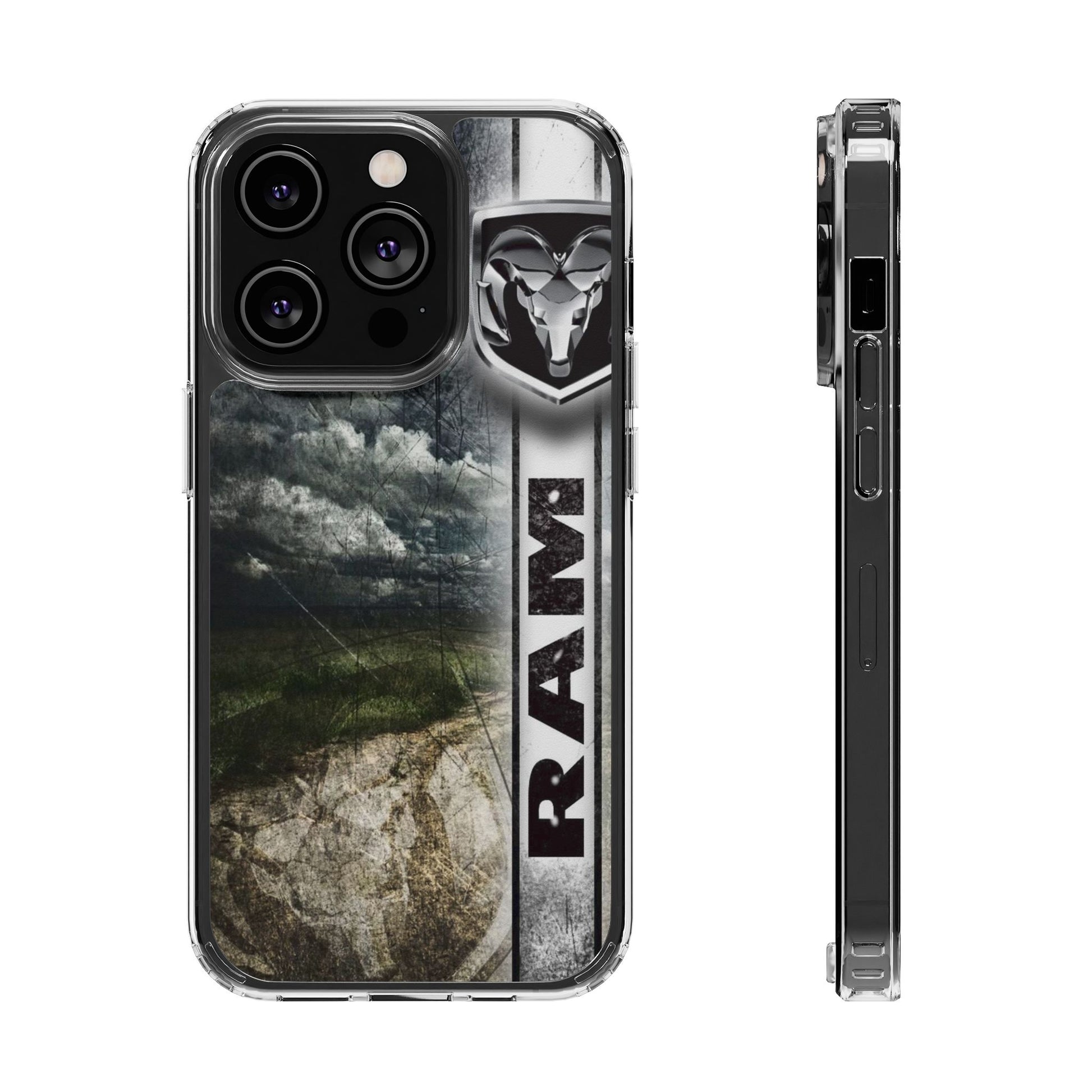 Phone Case, Dodge Ram Logo Clear Case for iPhone and Samsung, Truck Lover Gift,