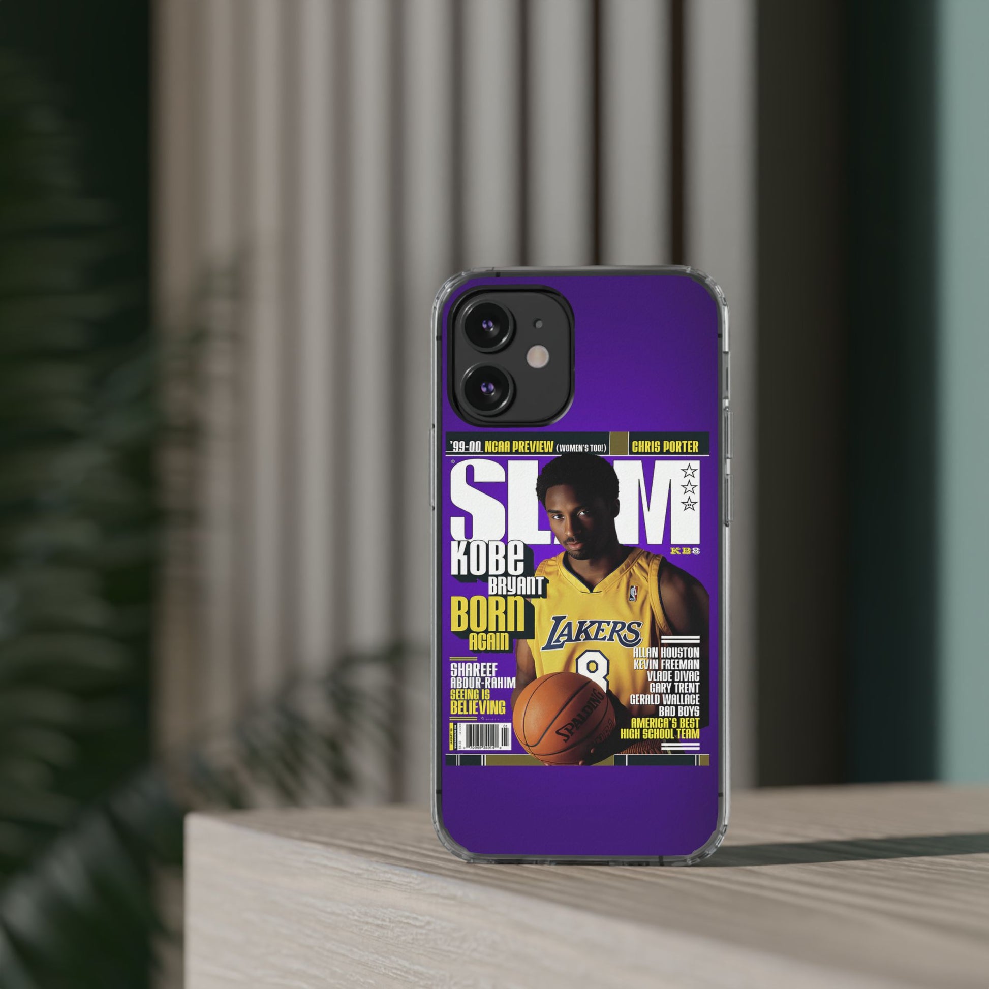 SLAM Cover Kobe Basketball Inspired design Clear Phone Cases