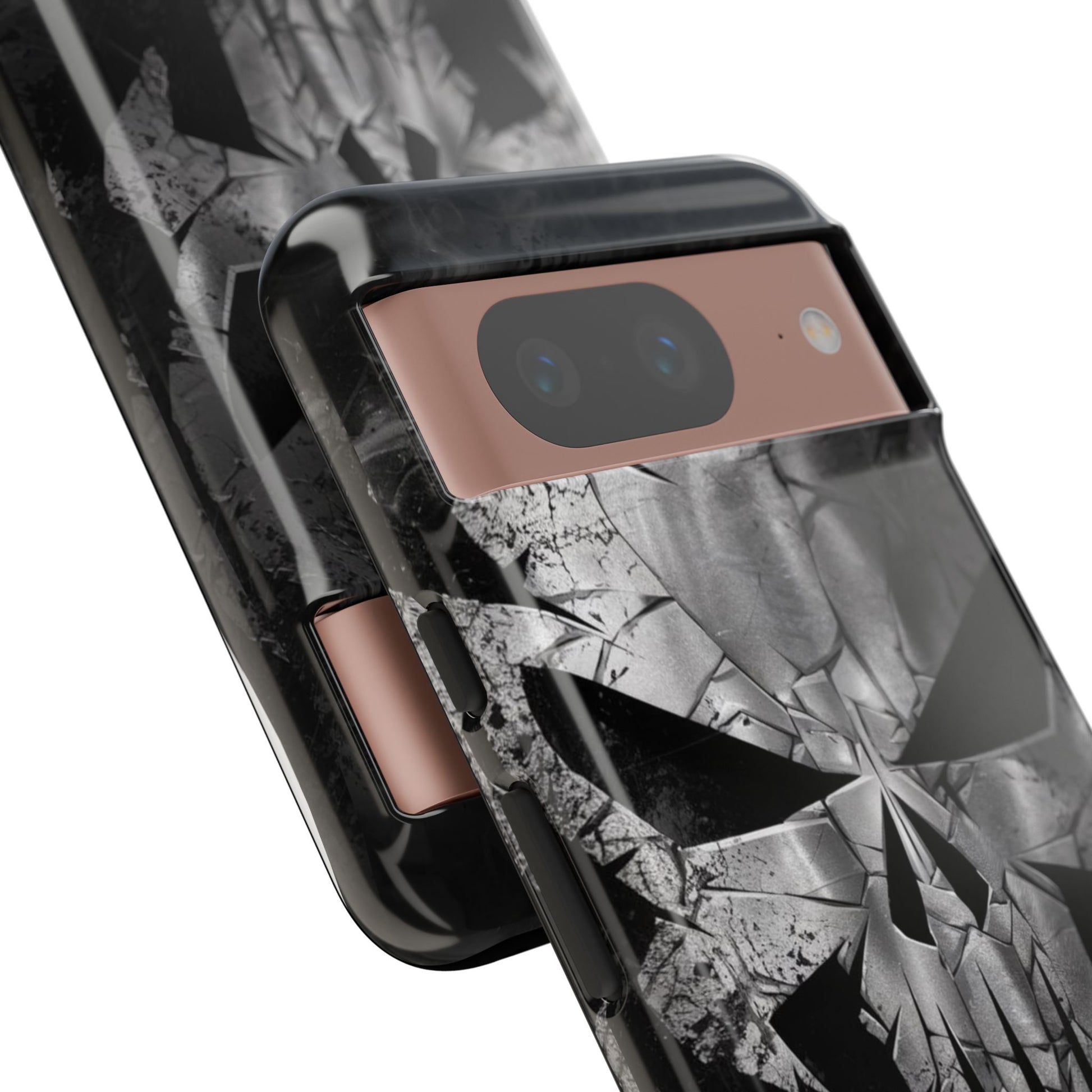 The Punisher Logo Art Tough Cases for iPhones, Samsung, and Pixel