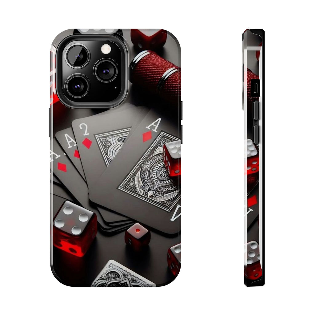 Casino Cards, Dice, and Chips Theme Phone Cases for Iphones & Samsung Phones