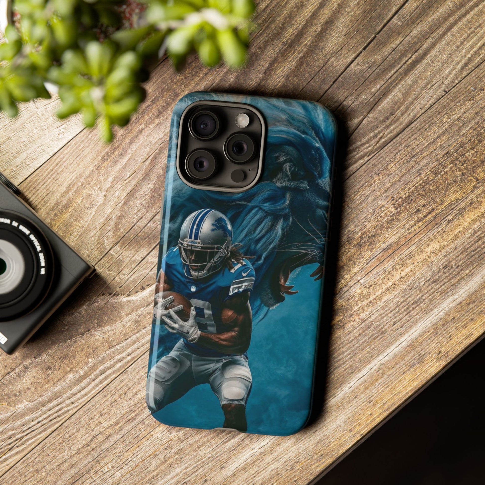Detroit Lions Player Football Phone Case, Tough Cases for iPhones, Samsung, and Pixel