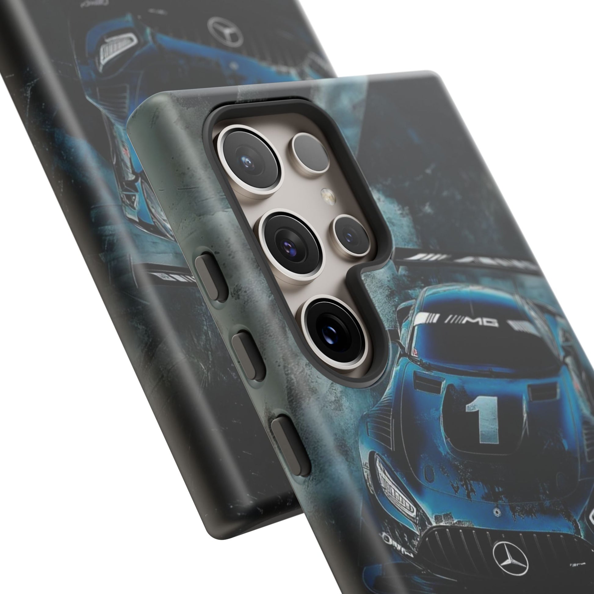 Mercedes AMG Racing Car Tough Cases for iPhones, Samsung, and Pixel