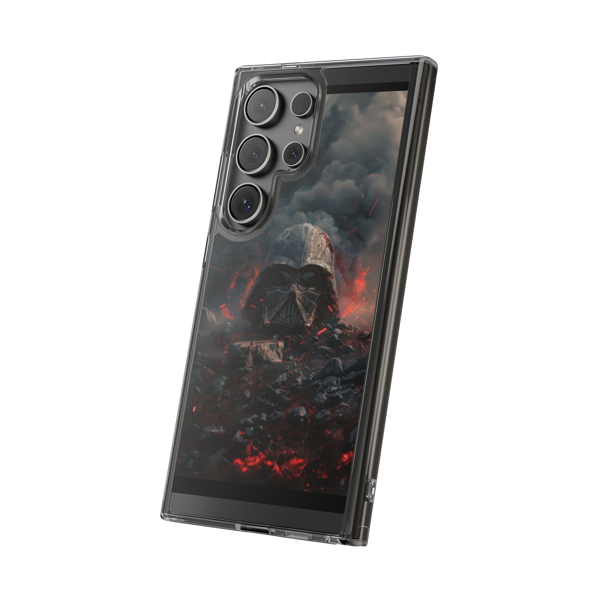 Space Battle Damaged Helmet Clear Case for Space movie fans