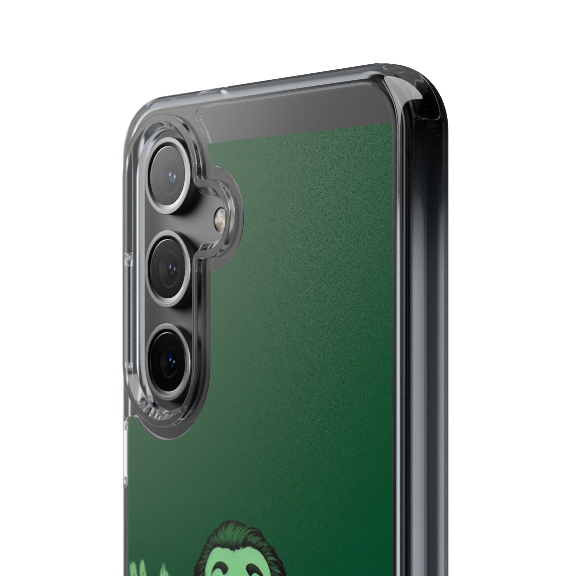 Phone Case, Comic book Inspired Design Joker Hahaha, Clear Phone Cover, Funny
