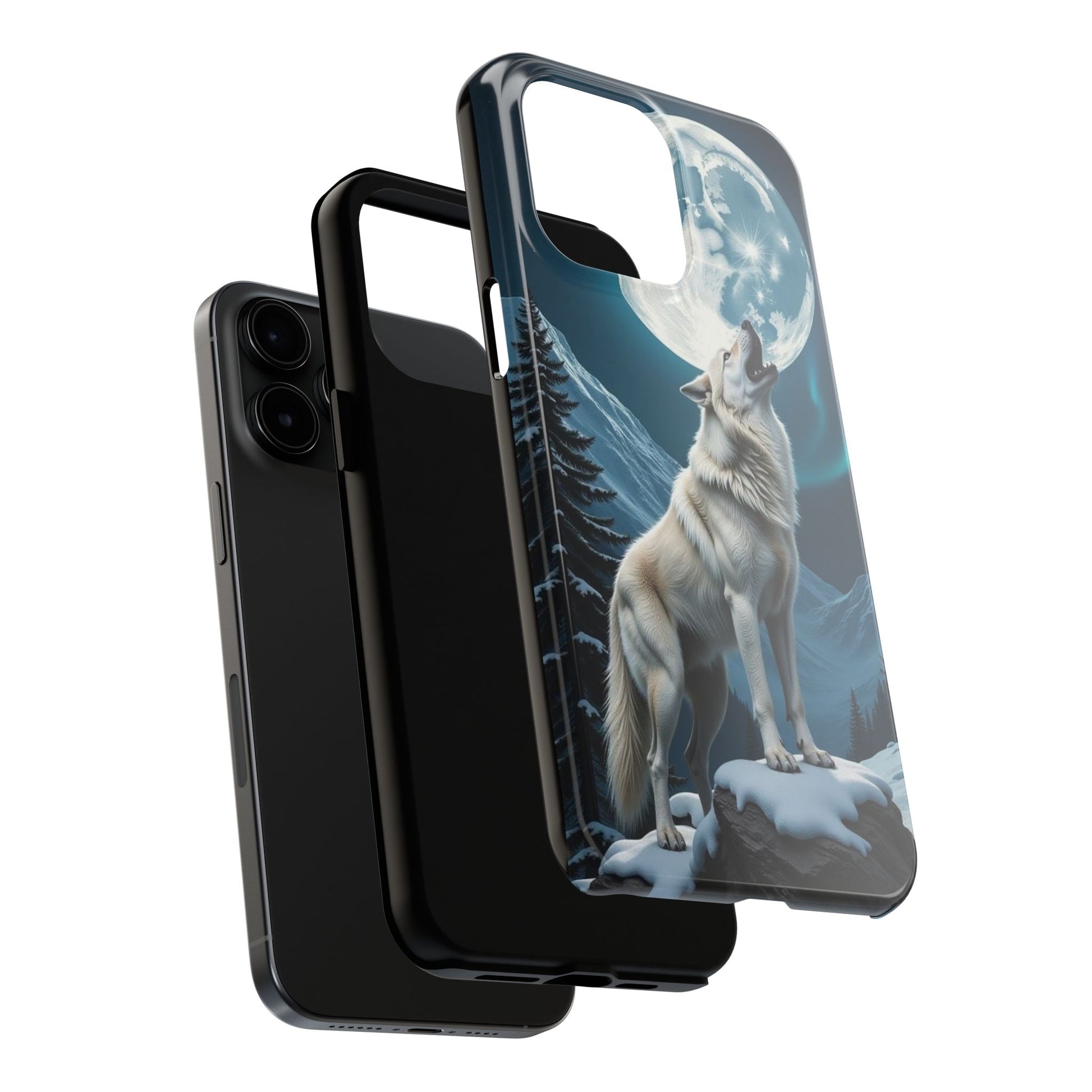 Howling Wolf Theme Phone Cases for iPhones & Samsung Phones