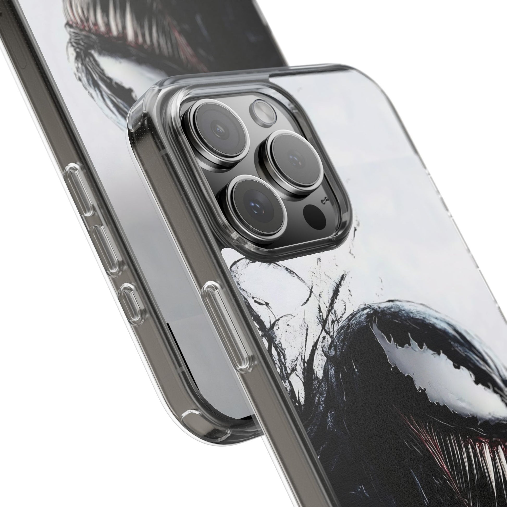 Phone Case, Venom Villain Comic Book Themed Clear Case for Select Phones,