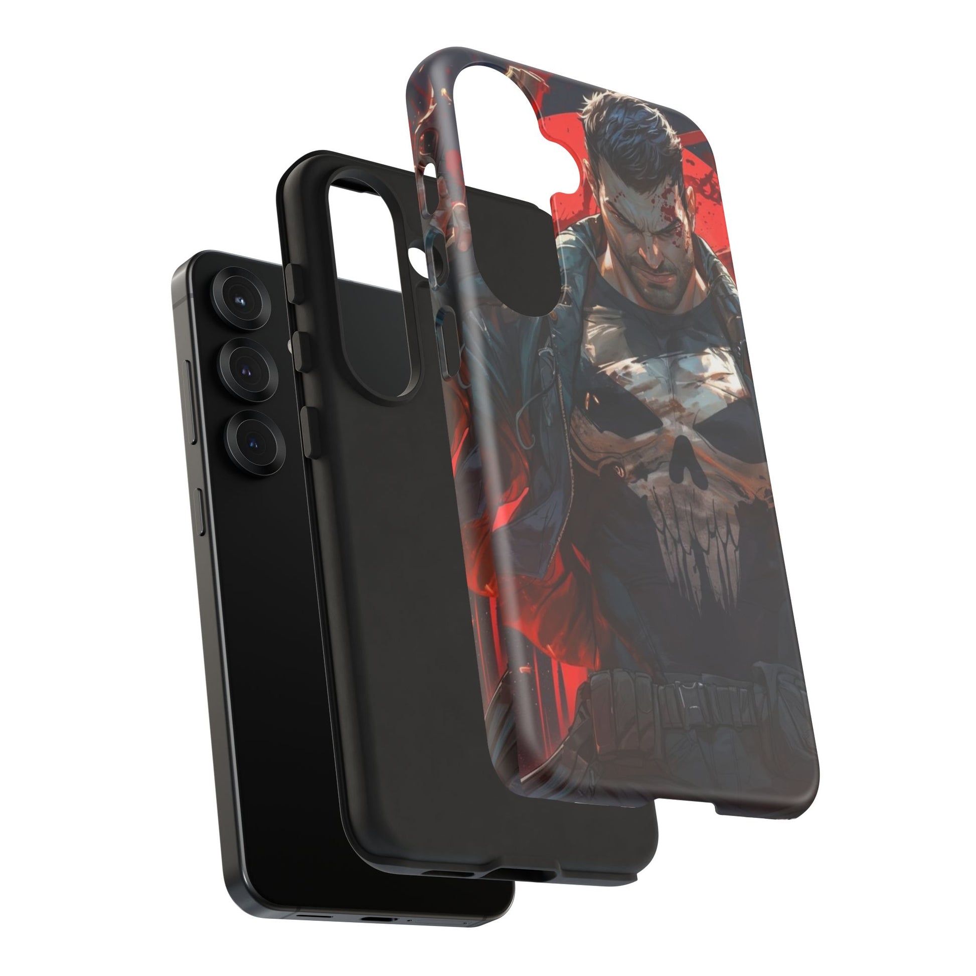 Punisher Tough Cases for iPhones, Samsung, and Pixel