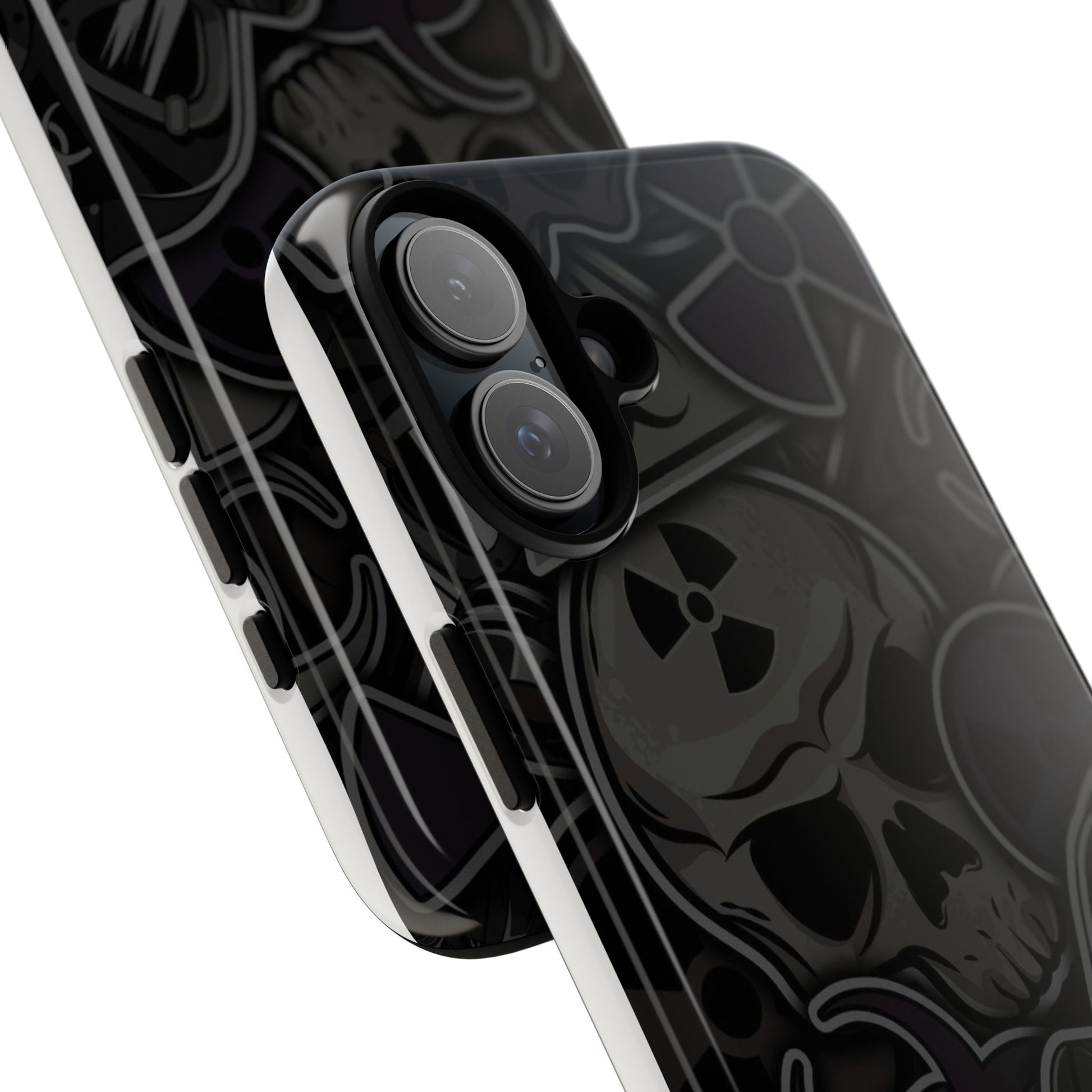 Tough Cases Phone Case, Edgy Skull Design Phone Cover, Gothic Cell Phone Shell