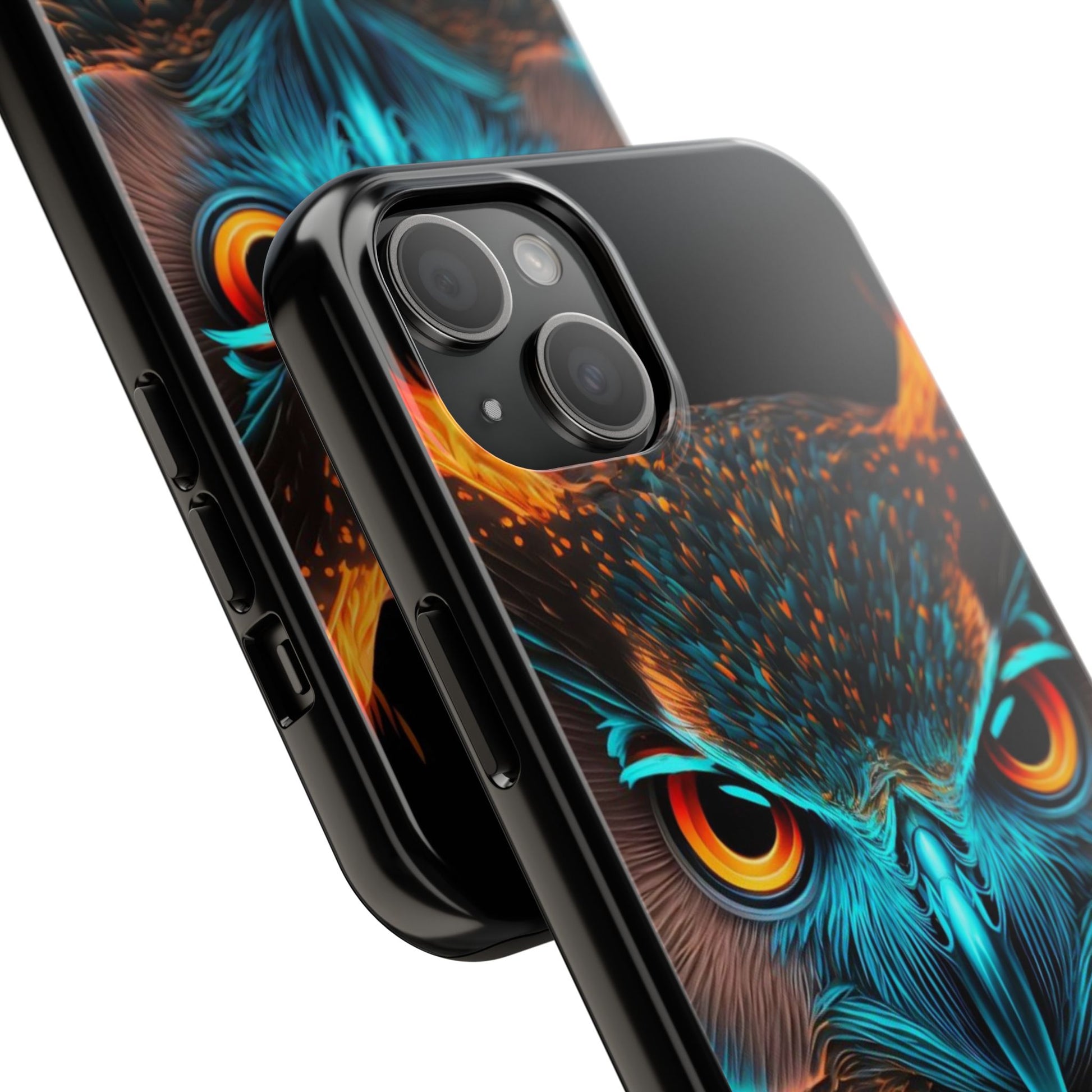 Neon Owl Theme Phone Cases for iPhones & Samsung Phones