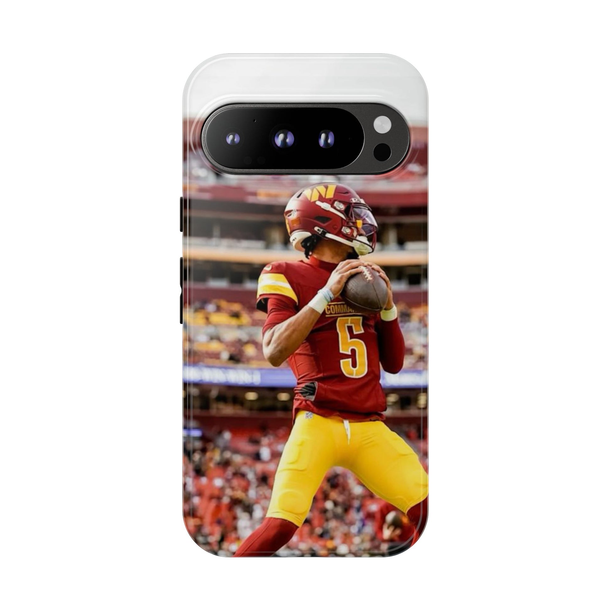 Jayden Daniels Washington Football Tough Cases for iPhones, Samsung, and Pixel