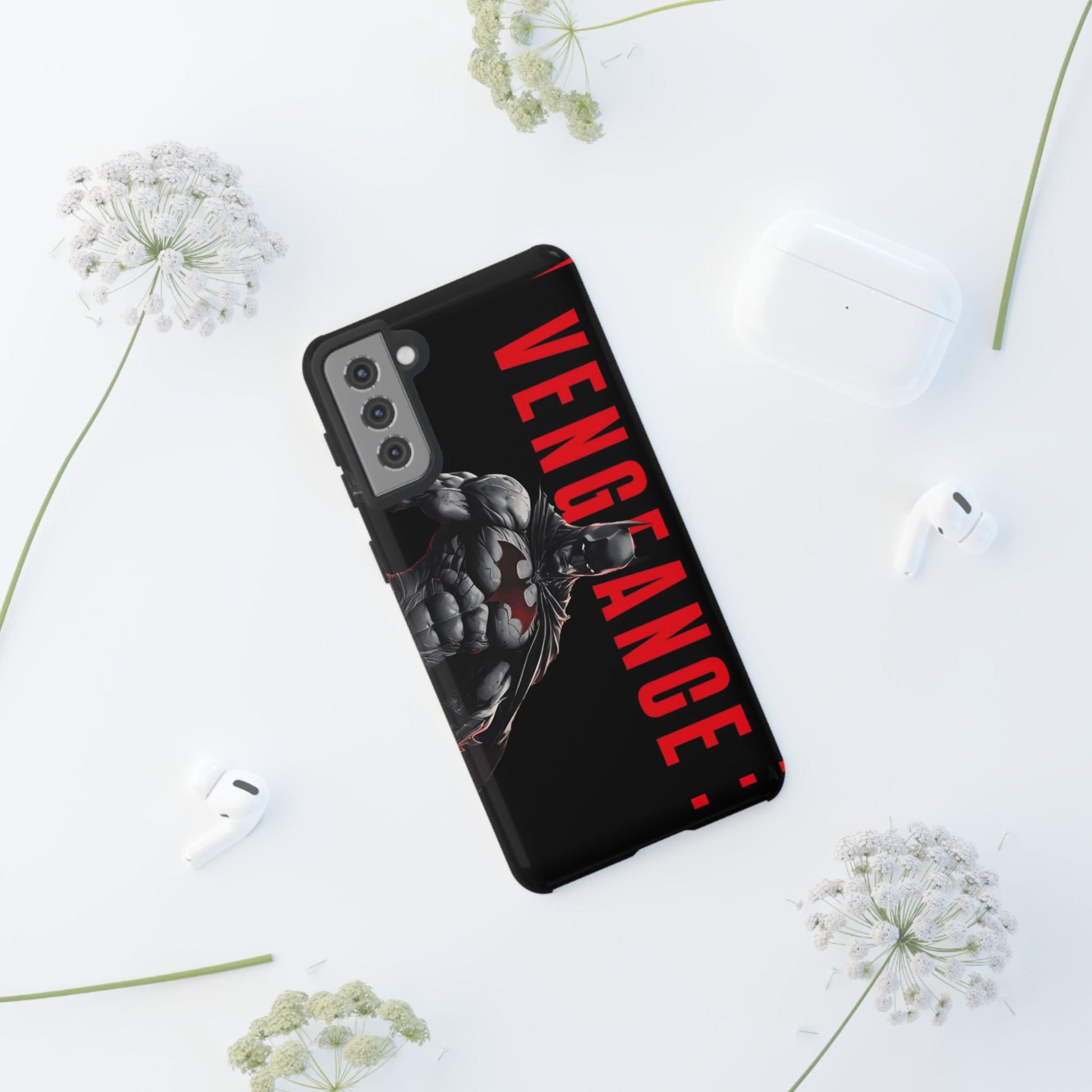 DC Comics Batman Vengence Tough Cases for iPhones, Samsung, and Pixel